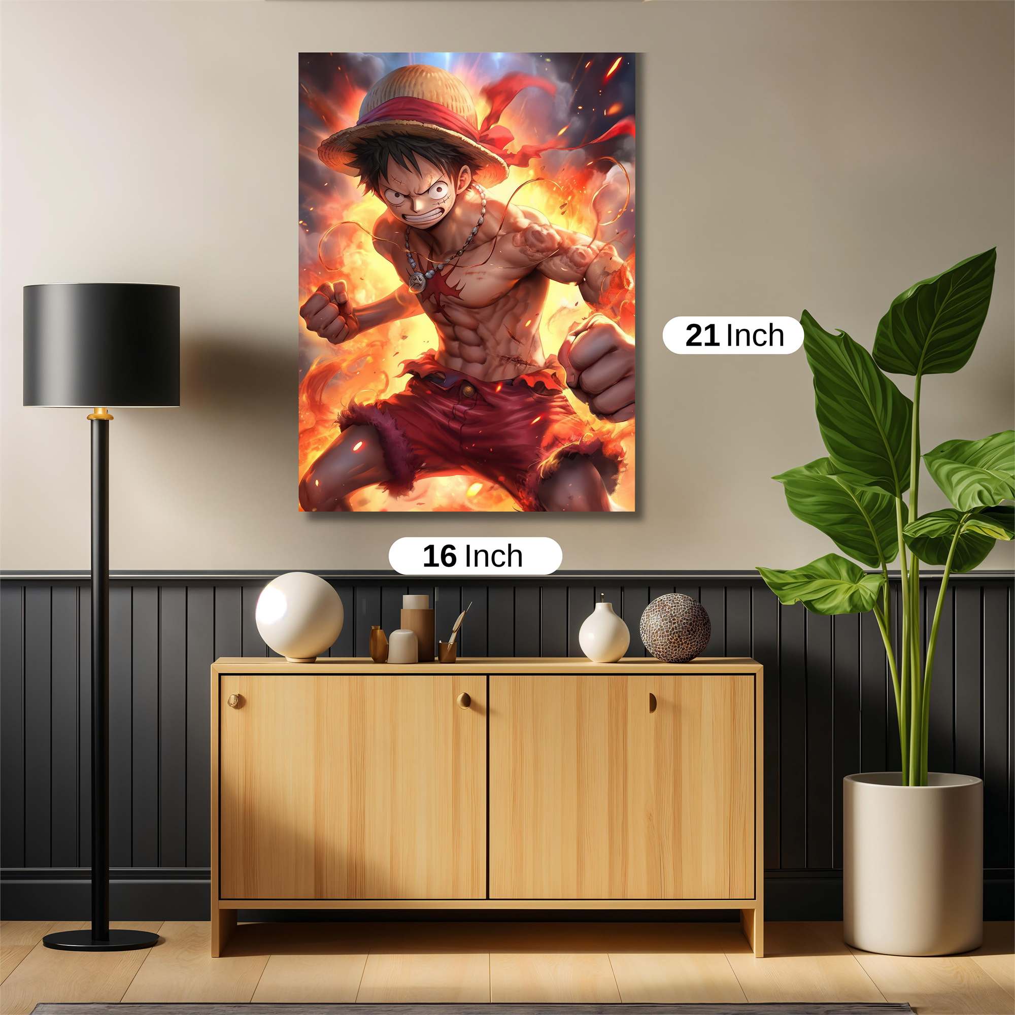 Luffy Blaze Safe Wall Magnetic / M