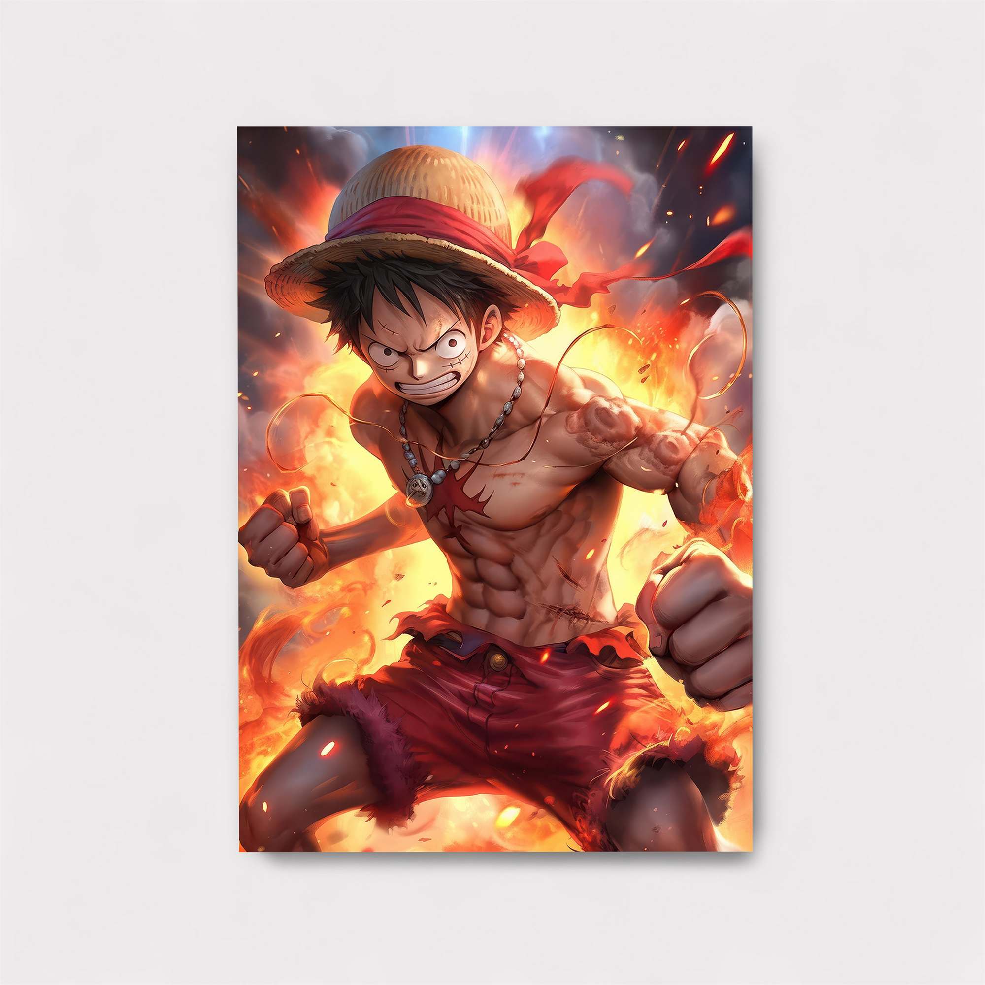 Luffy Blaze Safe Wall Magnetic / M