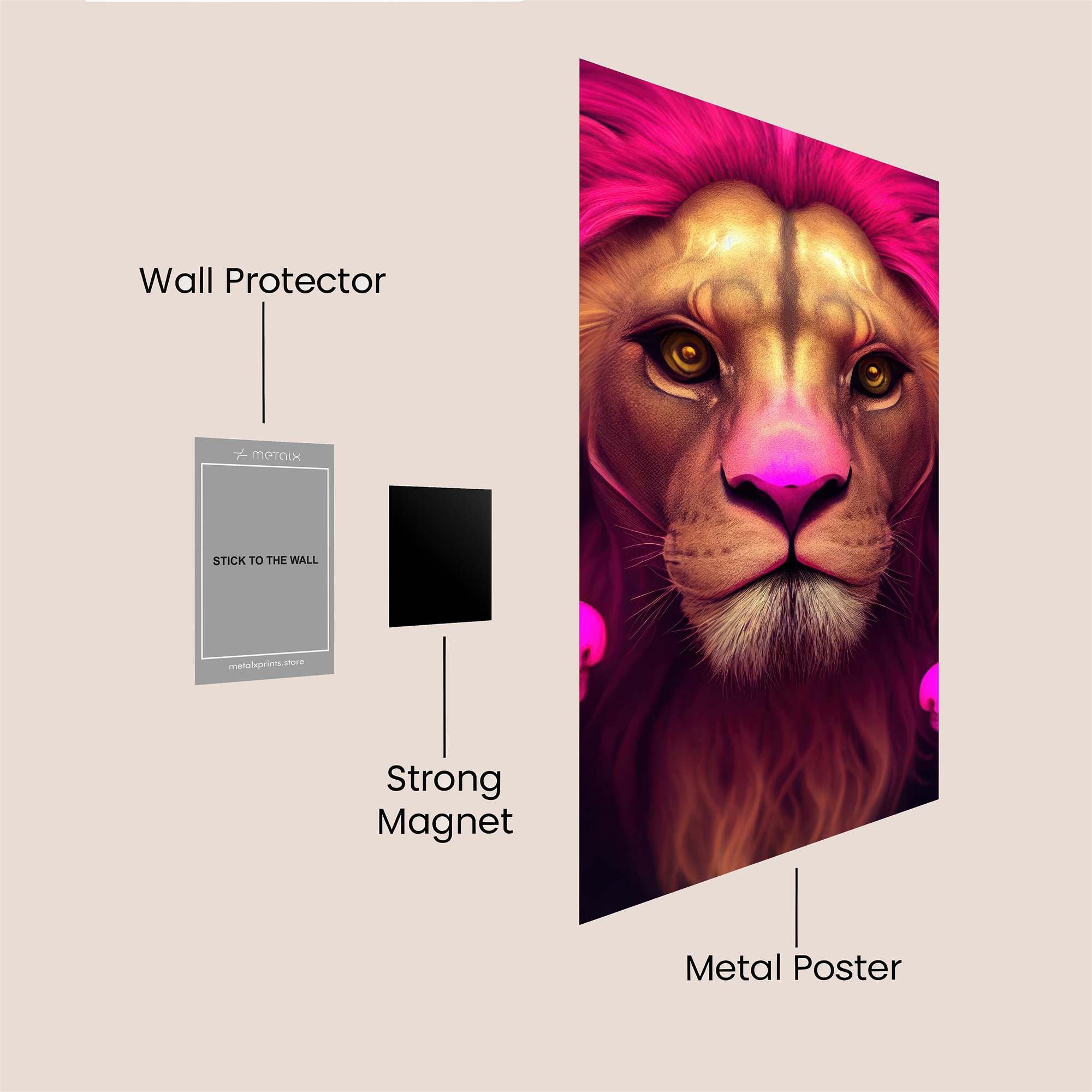Neon Majesty Safe Wall Magnetic / M
