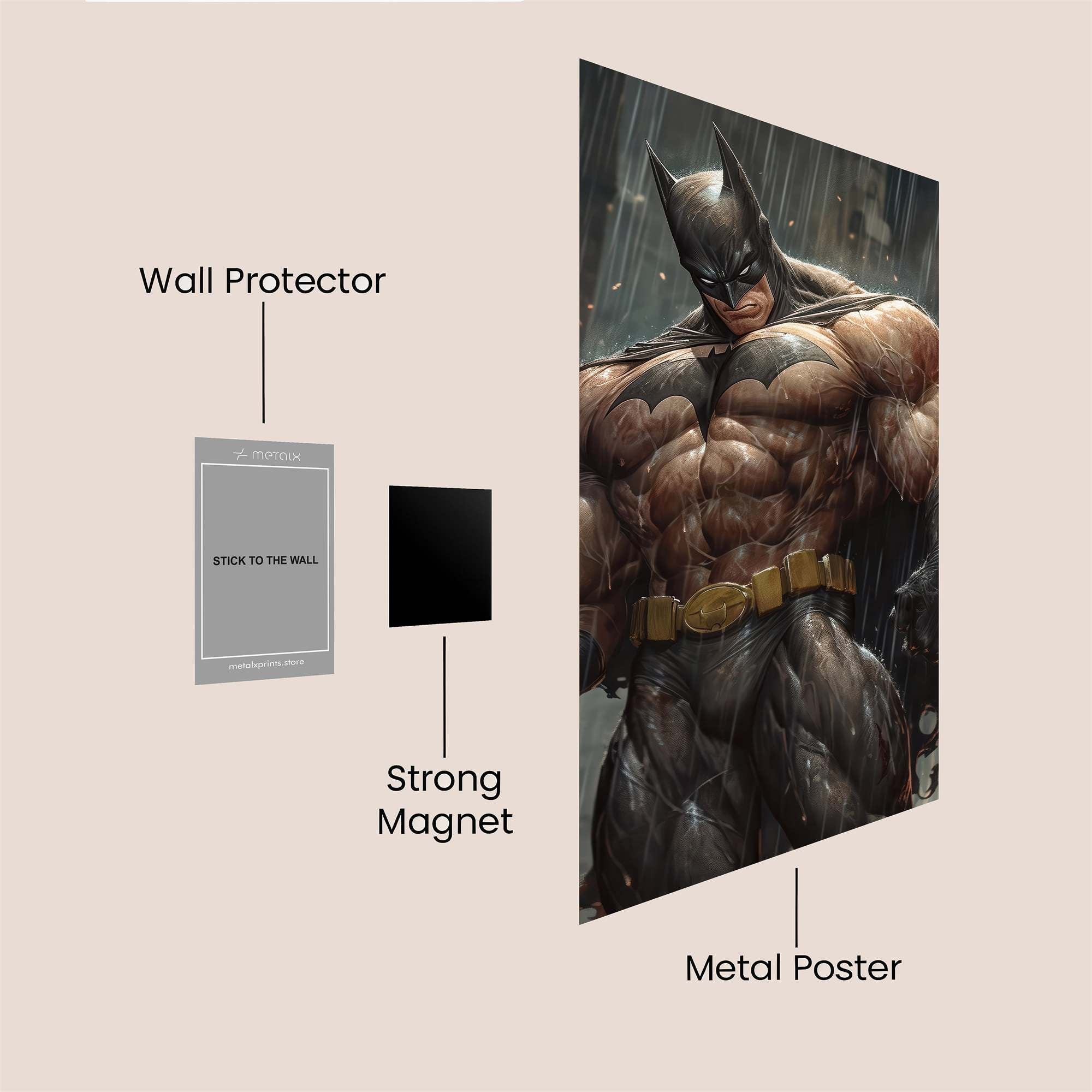 Batman Brawn Safe Wall Magnetic / M