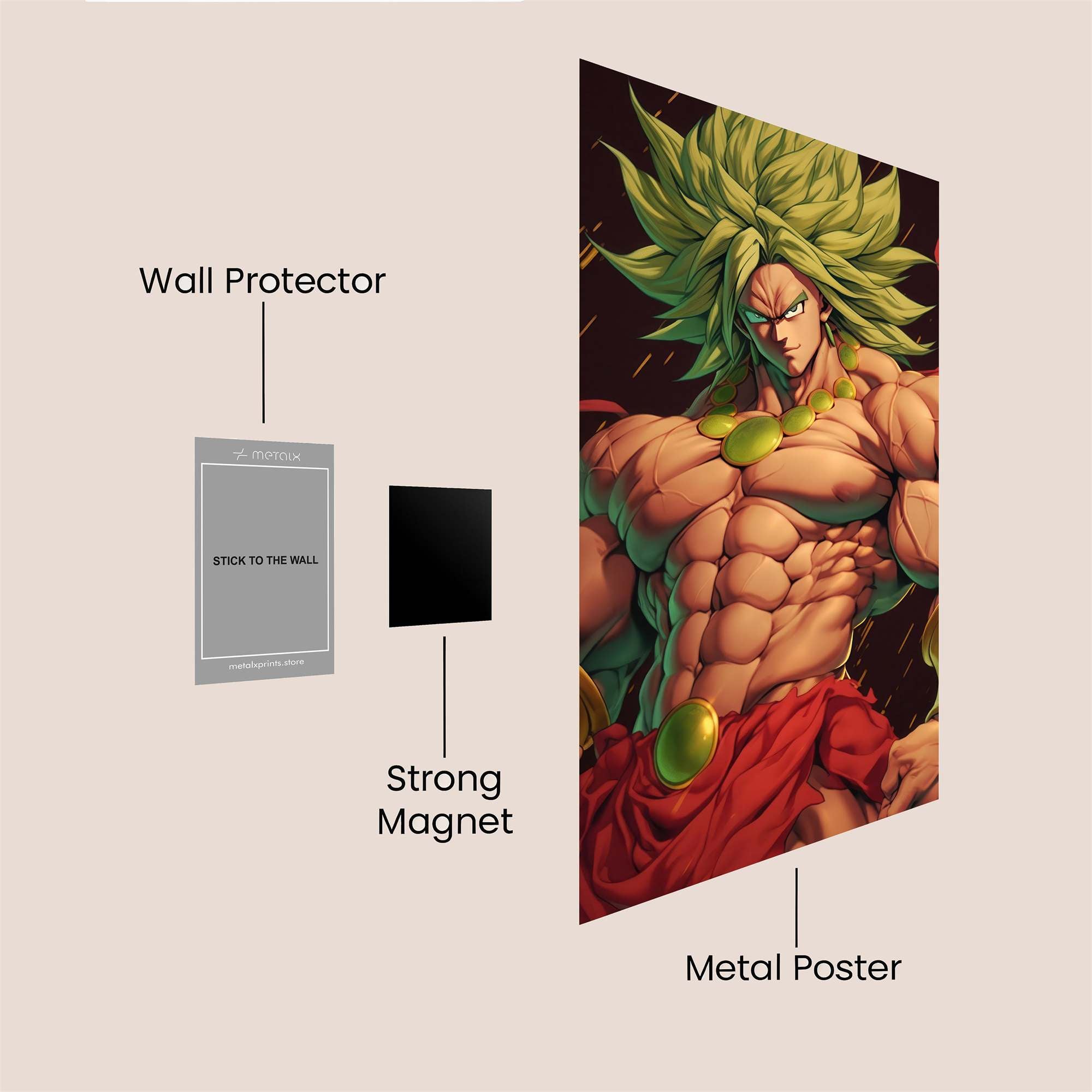 Broly Ferocity Safe Wall Magnetic / M