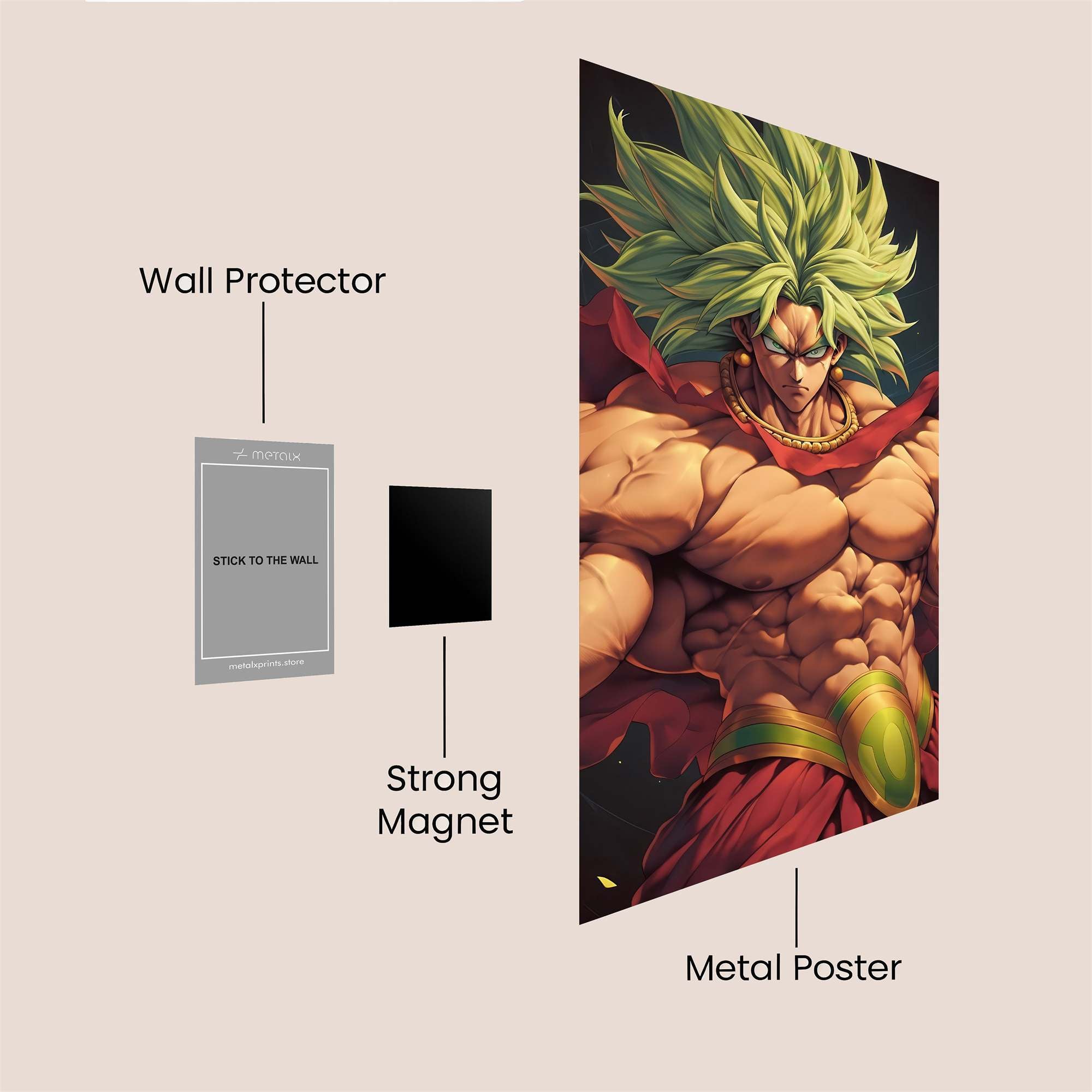 Broly Powerstorm Safe Wall Magnetic / M
