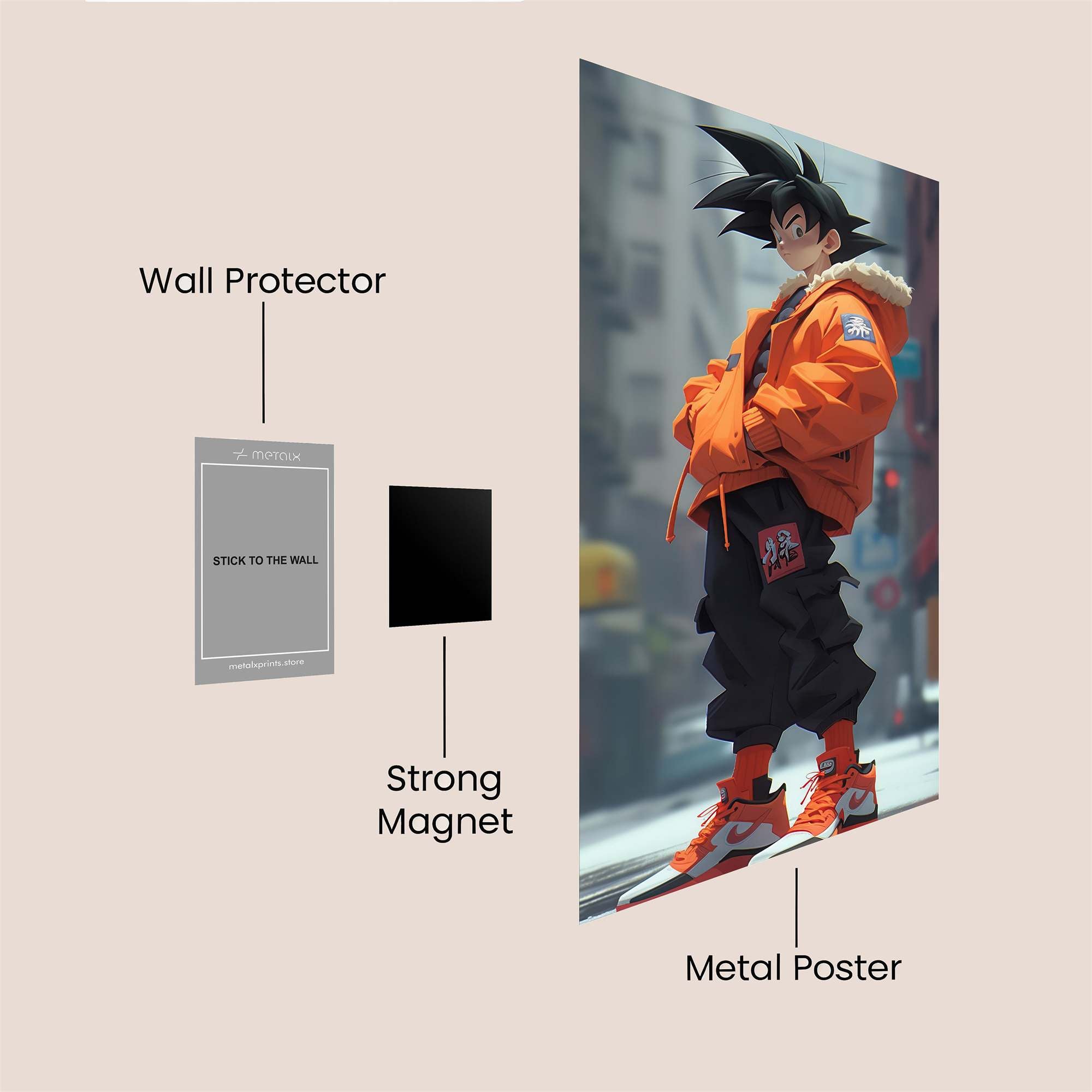 Goku Urbanity Safe Wall Magnetic / M