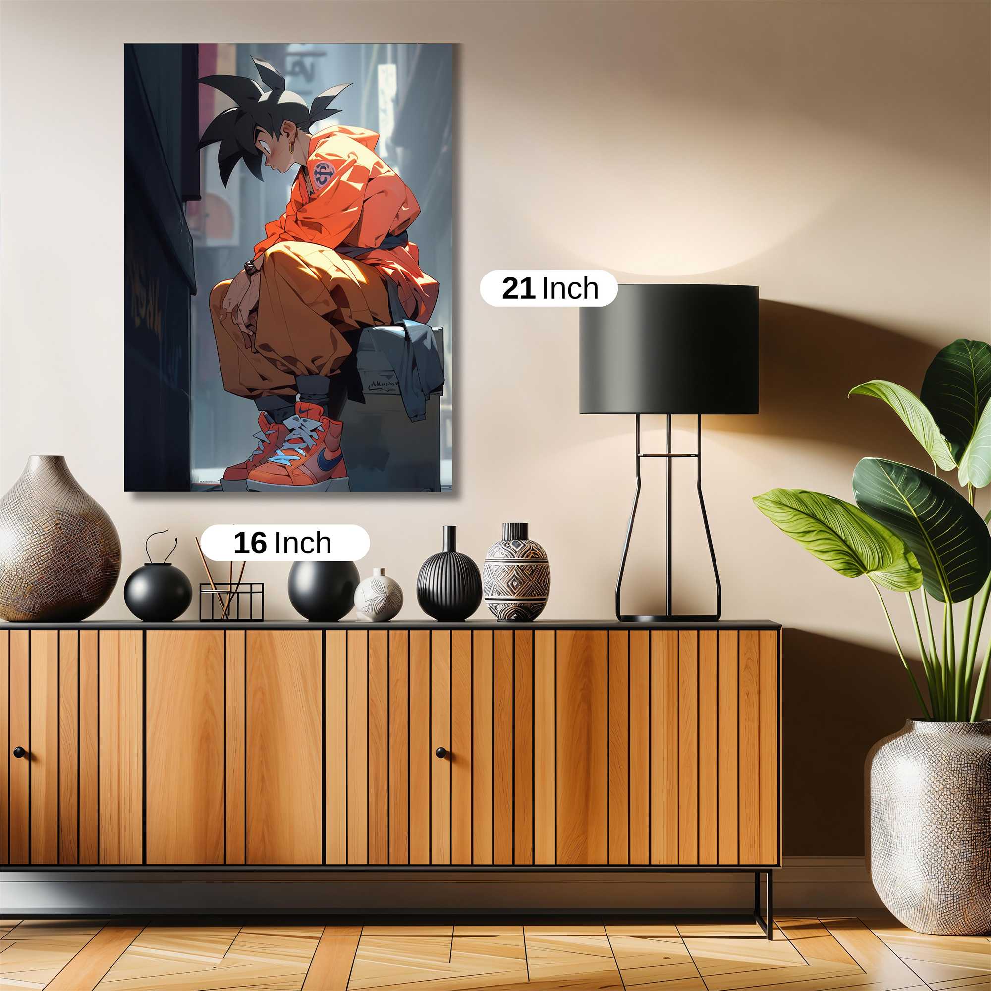 Goku Contemplative Safe Wall Magnetic / M