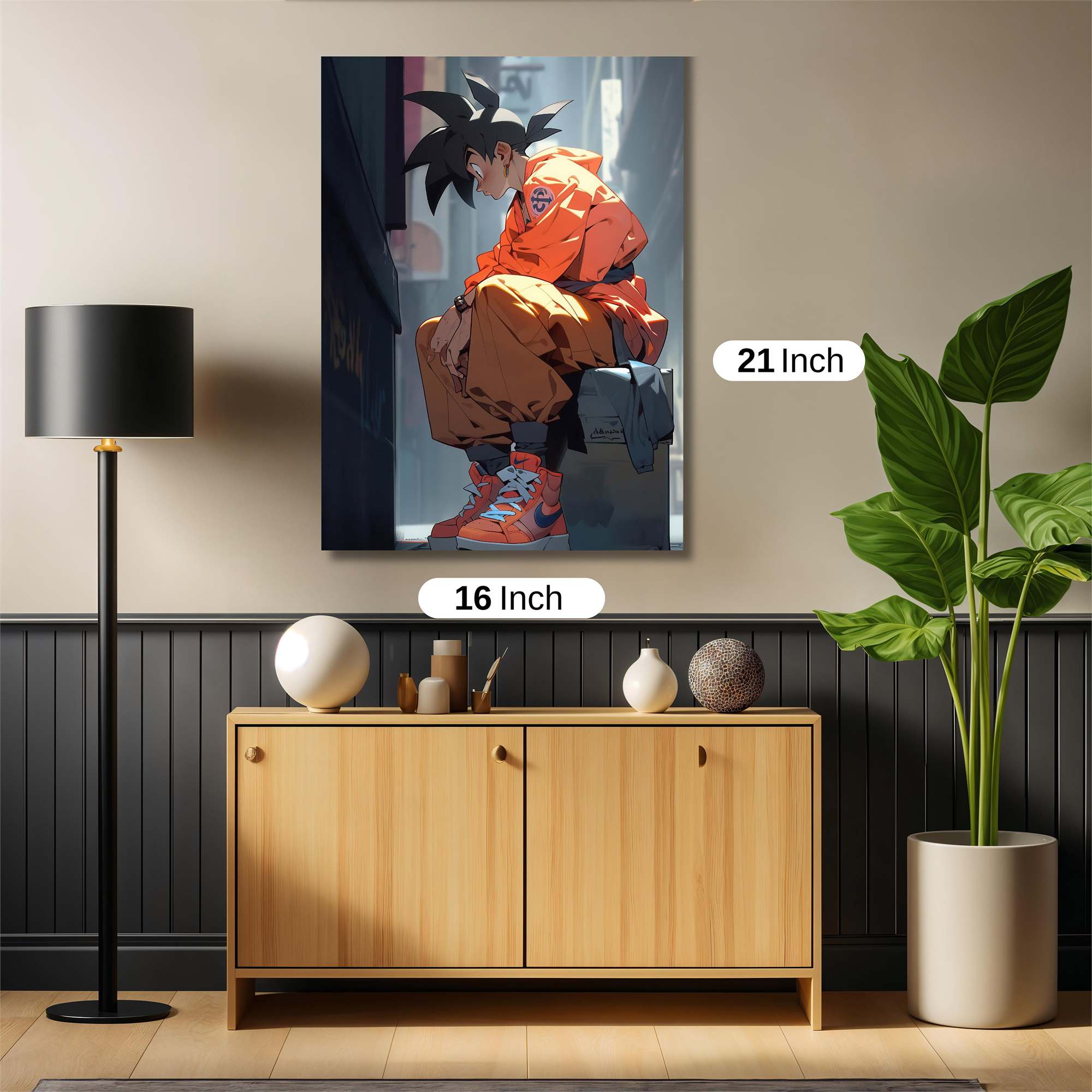 Goku Contemplative Safe Wall Magnetic / M