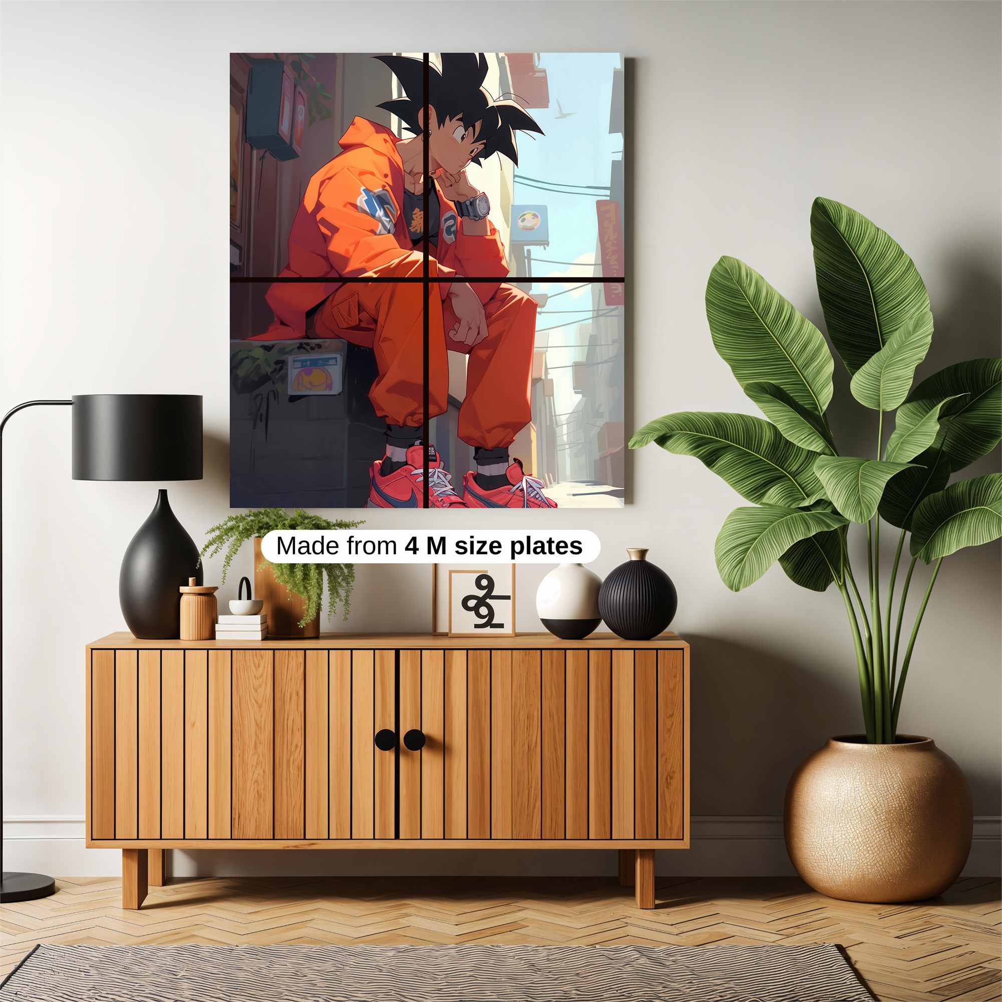 Saiyan Pondering Safe Wall Magnetic / M