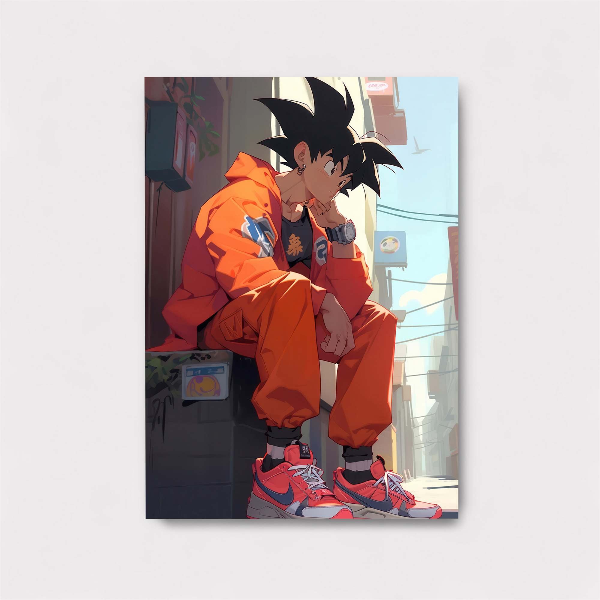 Saiyan Pondering Safe Wall Magnetic / M