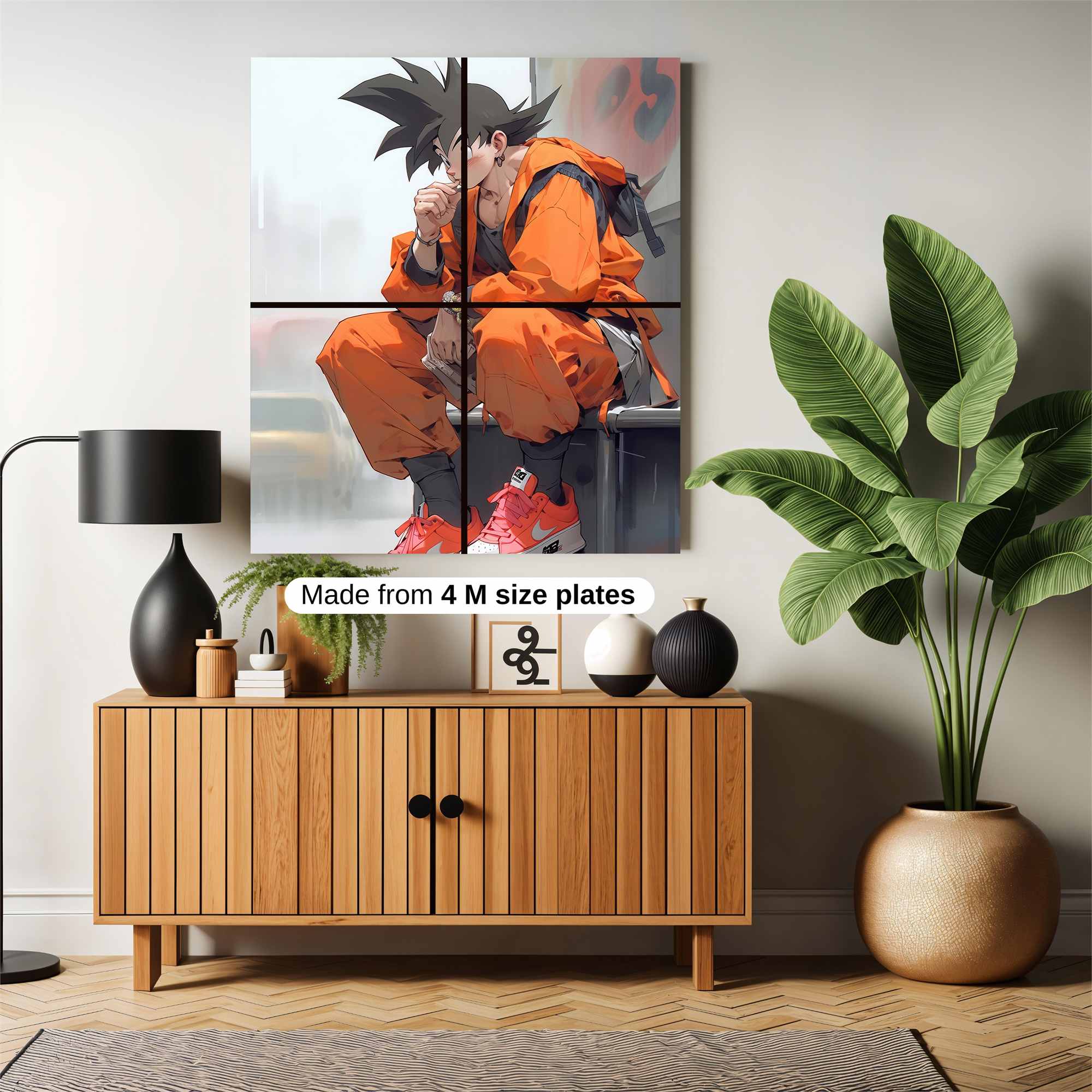 Goku Pensive Safe Wall Magnetic / M
