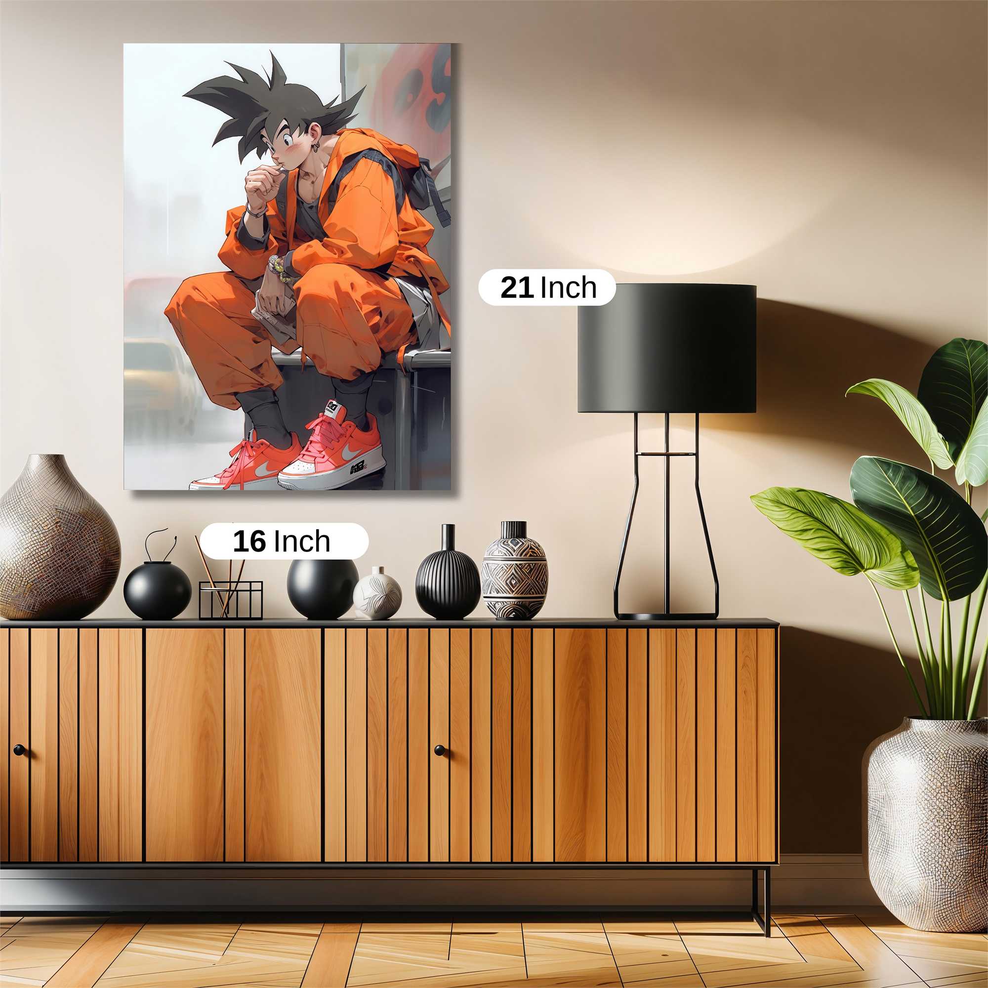Goku Pensive Safe Wall Magnetic / M