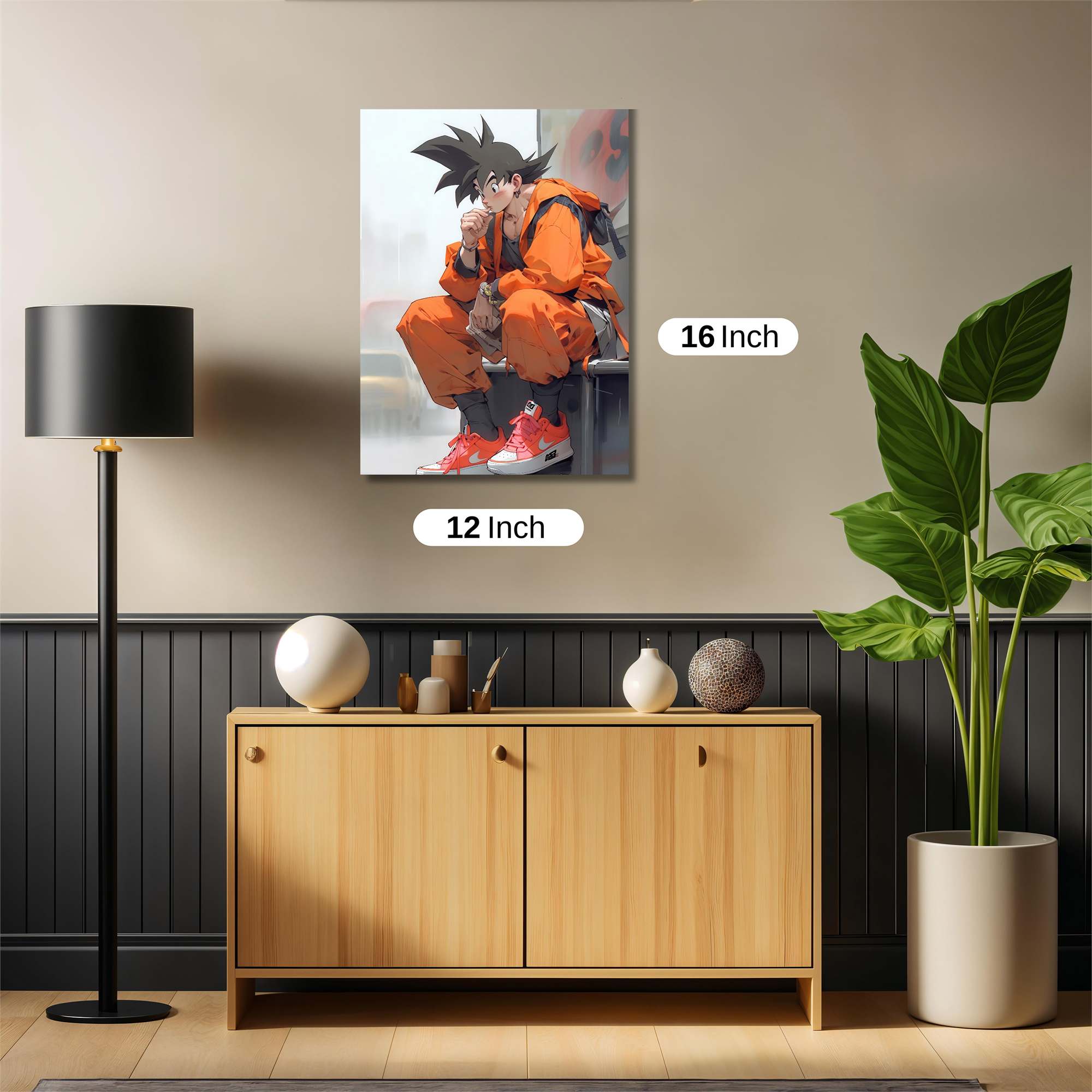 Goku Pensive Safe Wall Magnetic / M