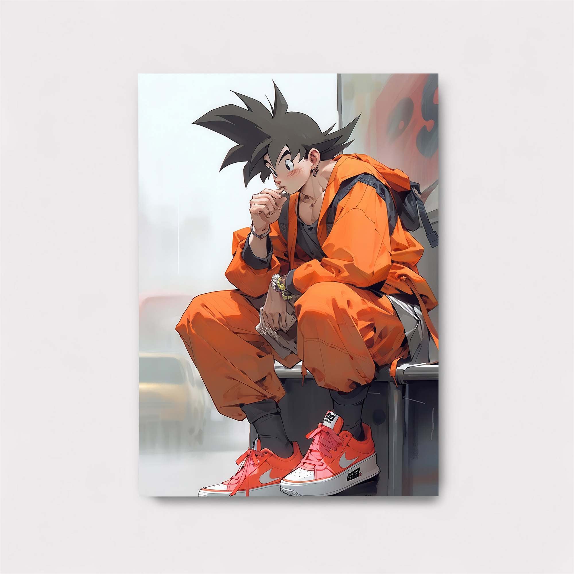 Goku Pensive Safe Wall Magnetic / M