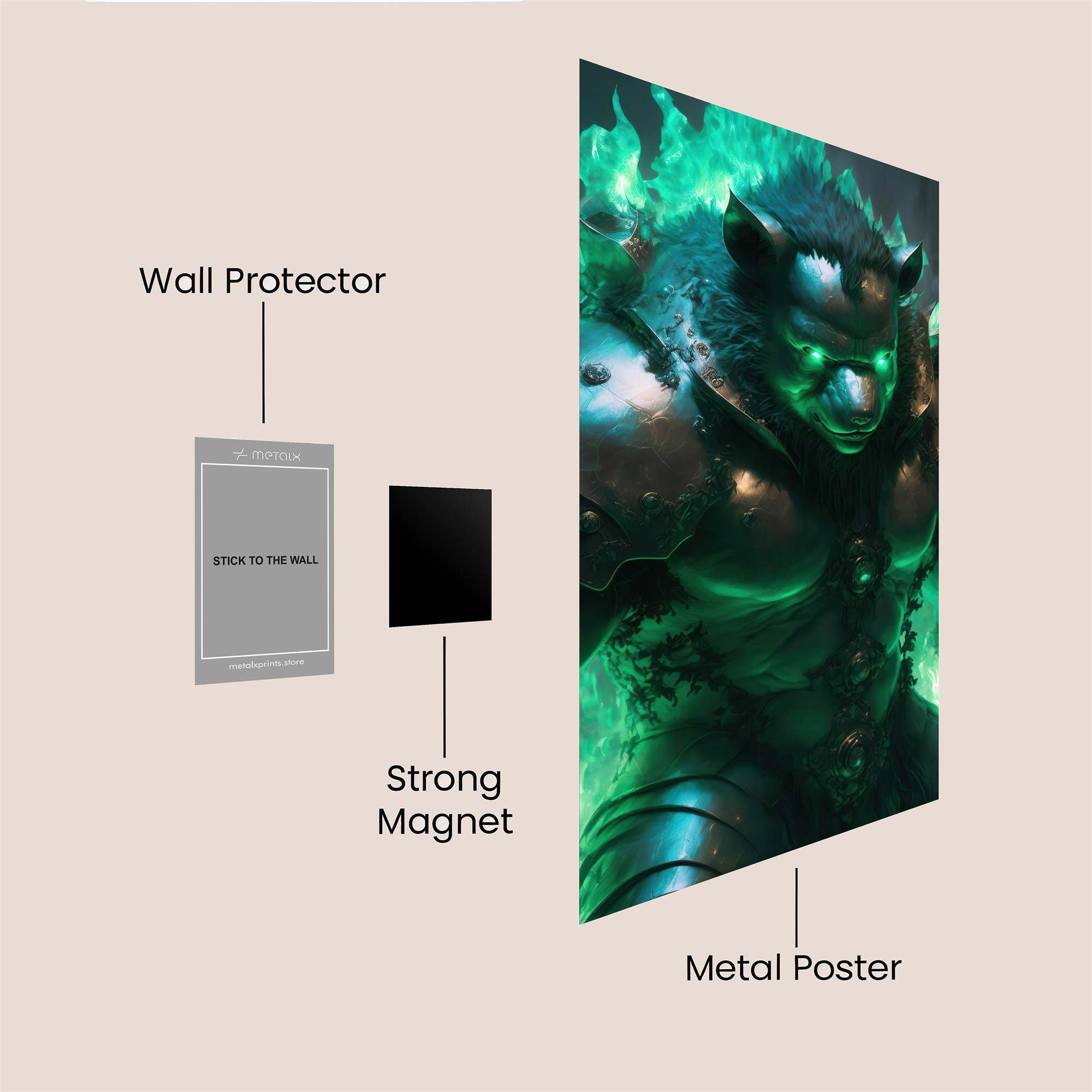 Inferno Beast Safe Wall Magnetic / M