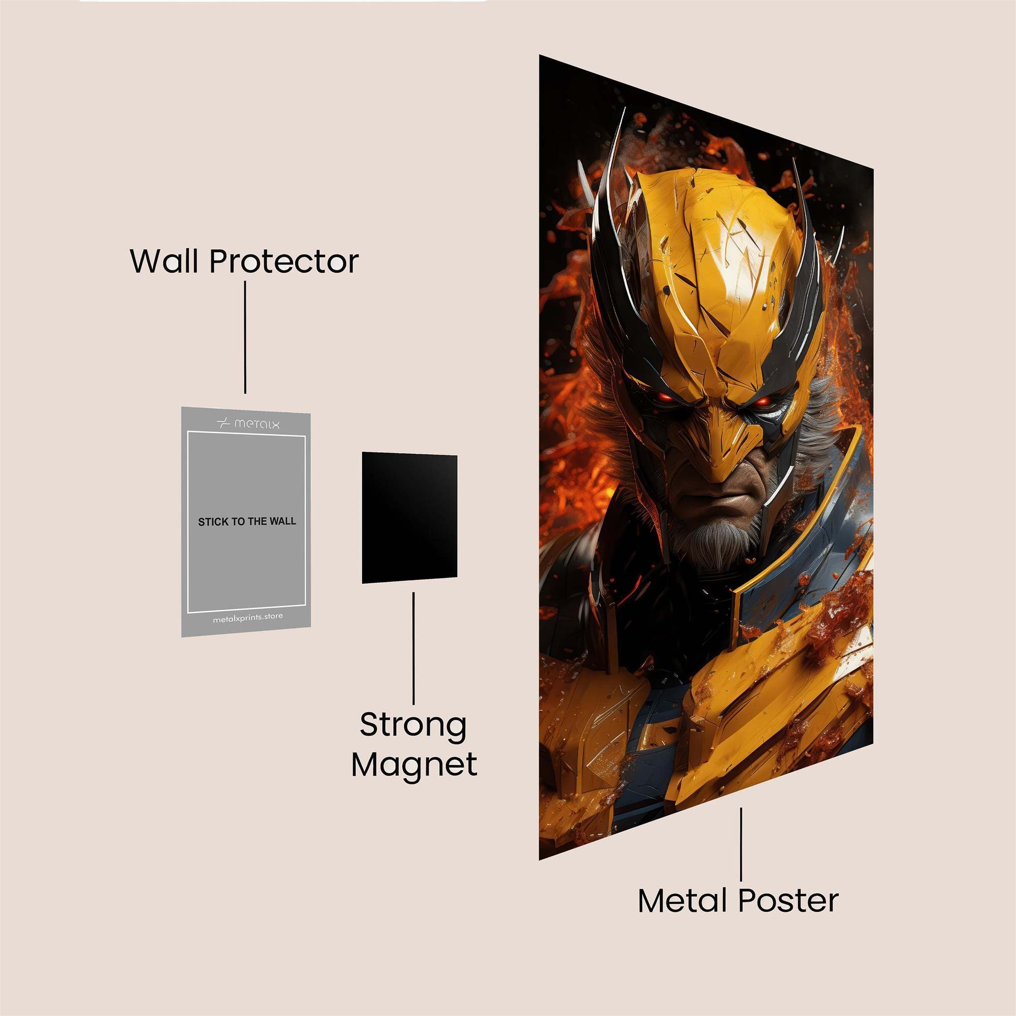 Wolverine Inferno Safe Wall Magnetic / M