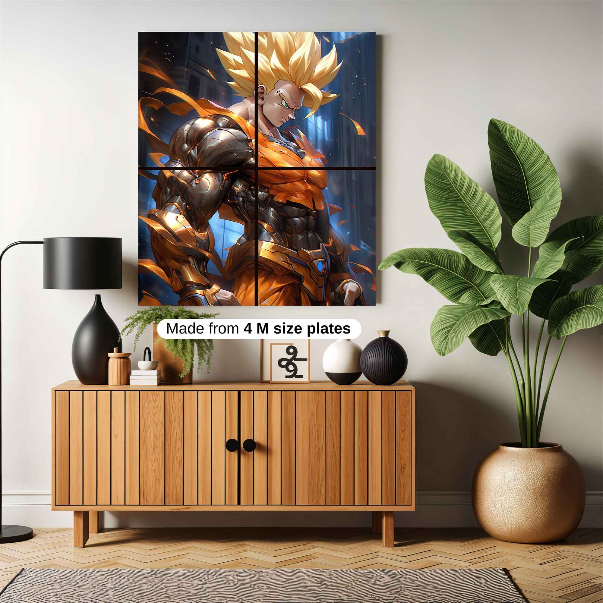 Saiyan Fury Safe Wall Magnetic / M