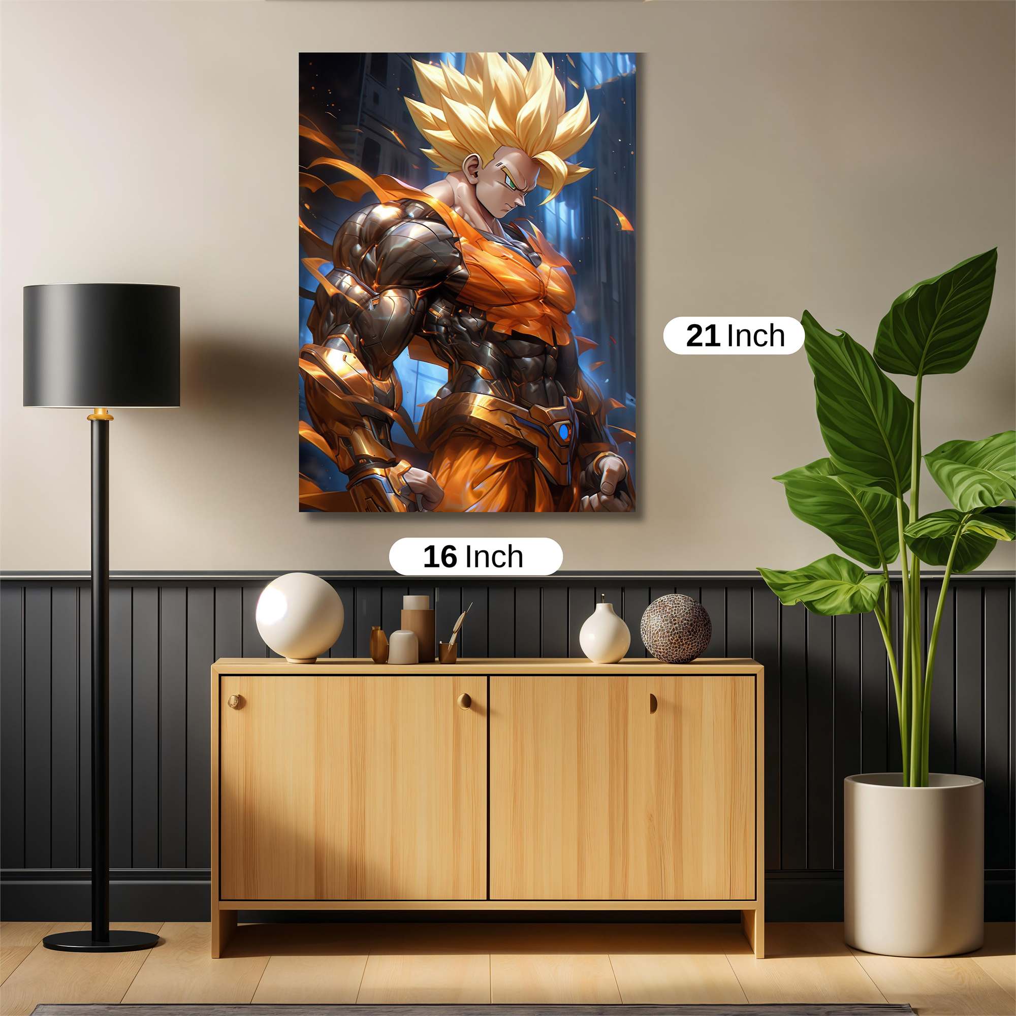 Saiyan Fury Safe Wall Magnetic / M