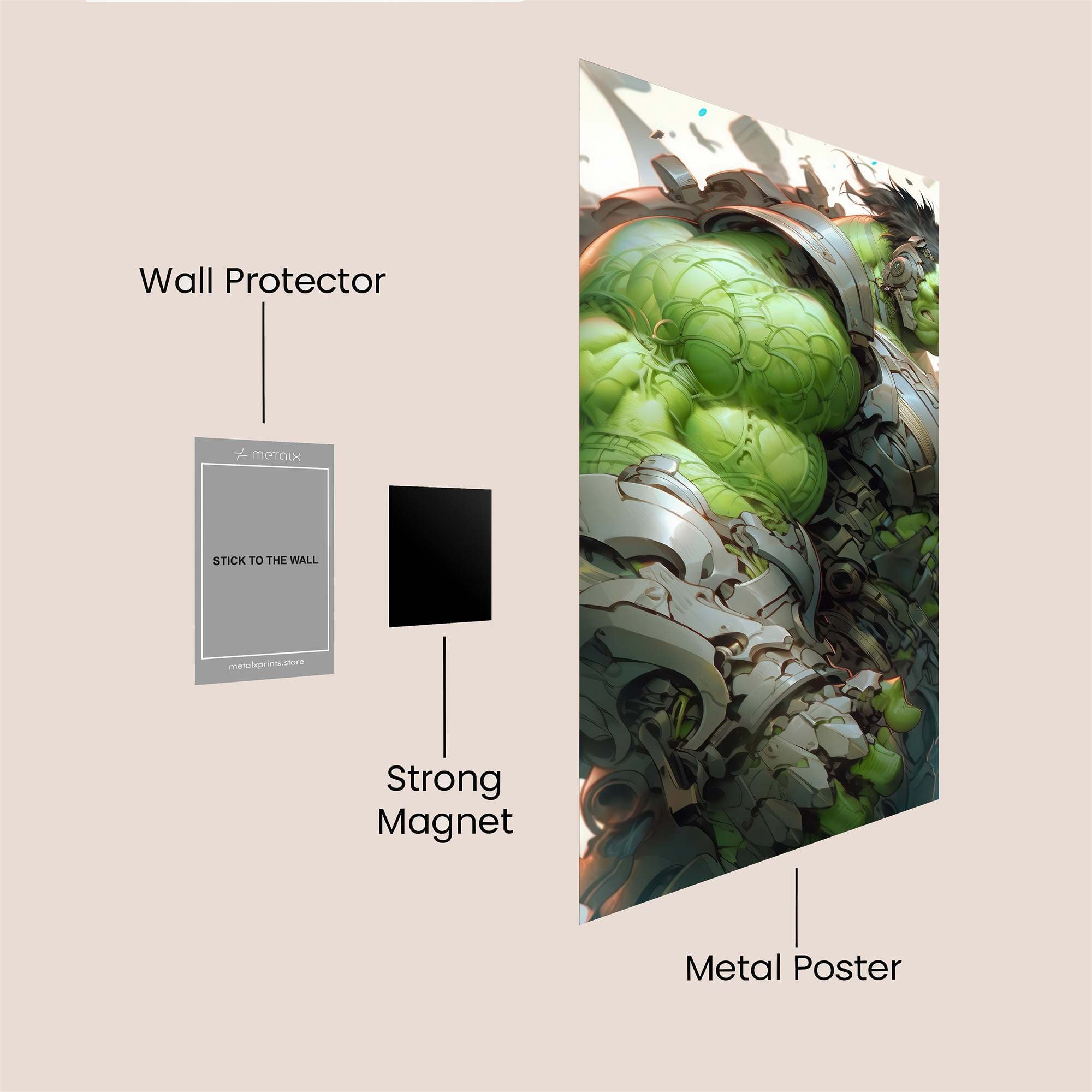 Hulk Rampage Safe Wall Magnetic / M