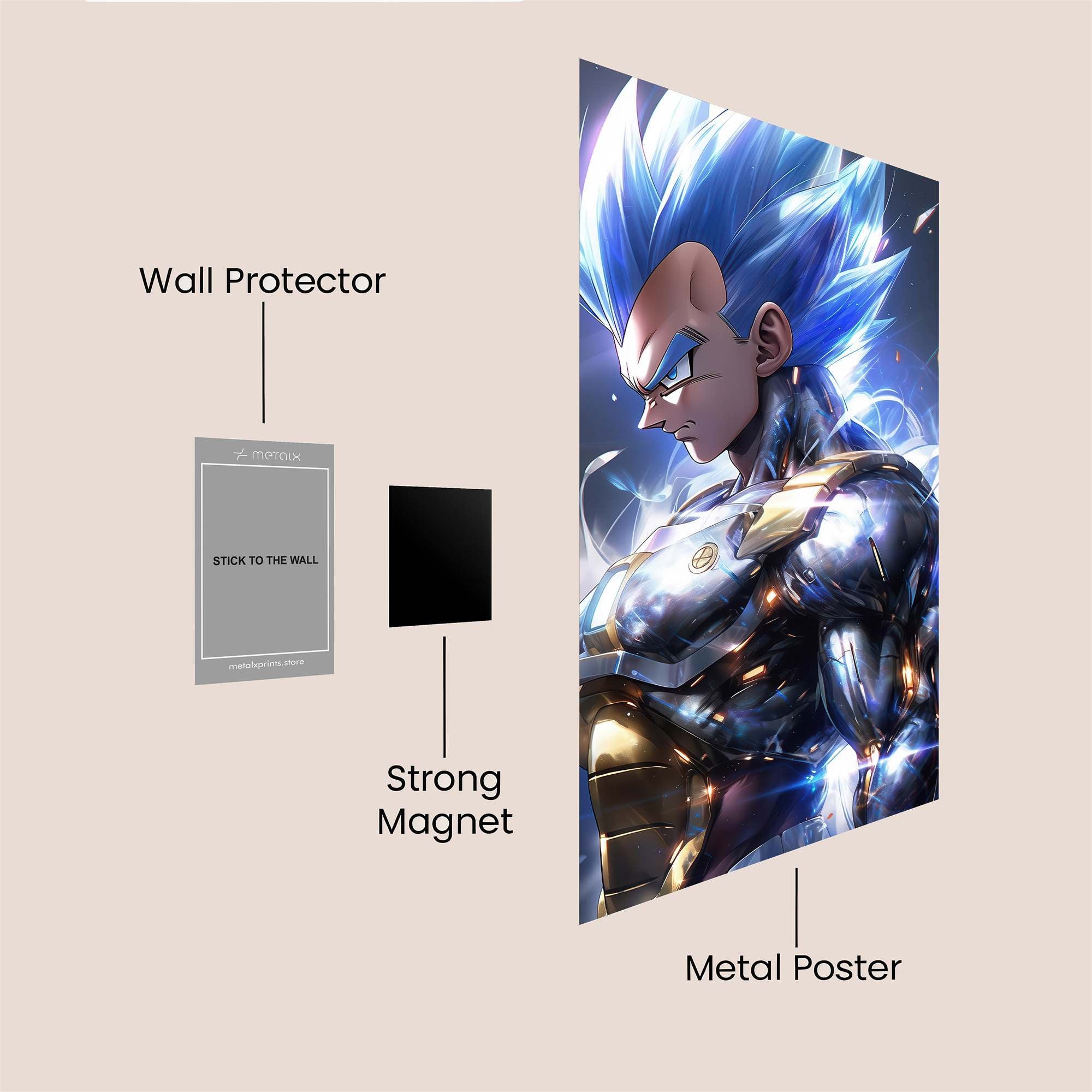 Vegeta Radiance Safe Wall Magnetic / M
