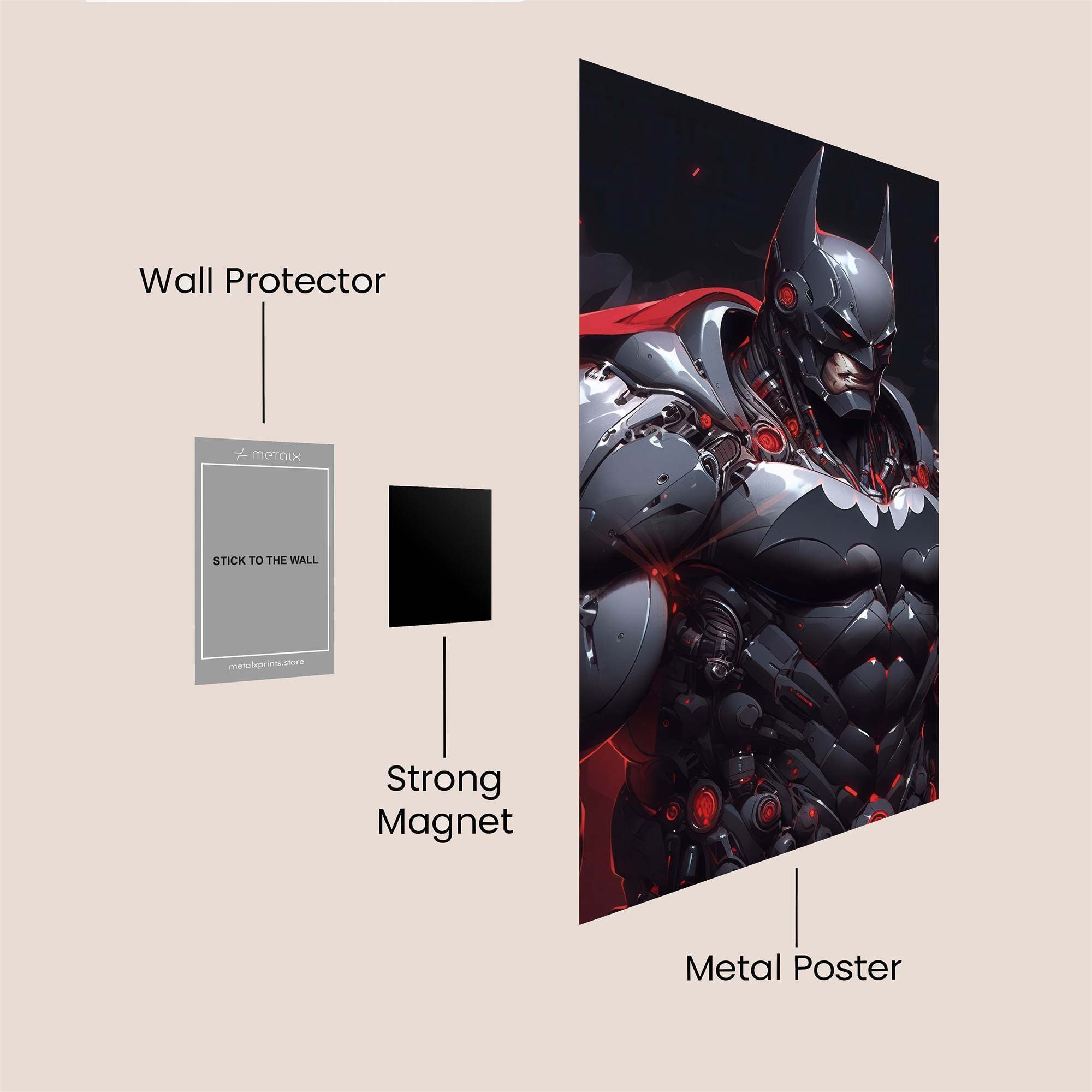 Batman Vanguard Safe Wall Magnetic / M