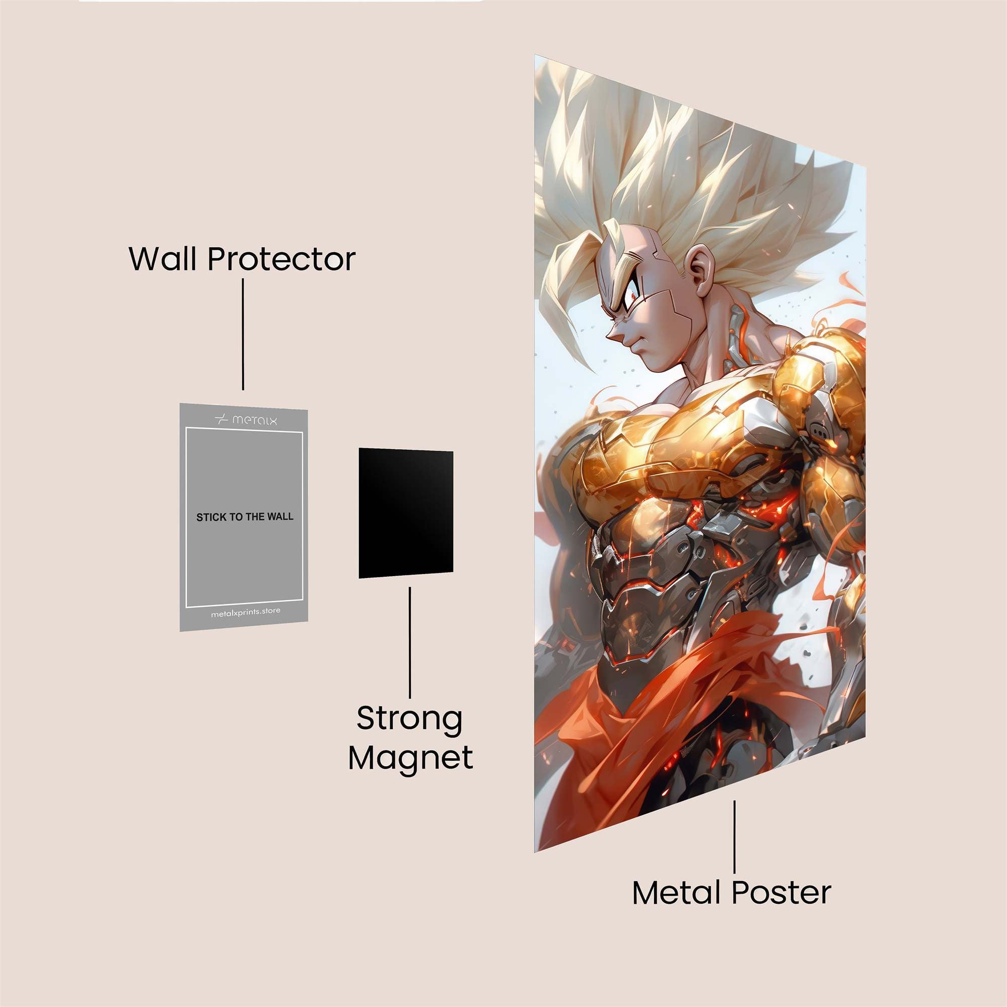 Saiyan Surge Safe Wall Magnetic / M