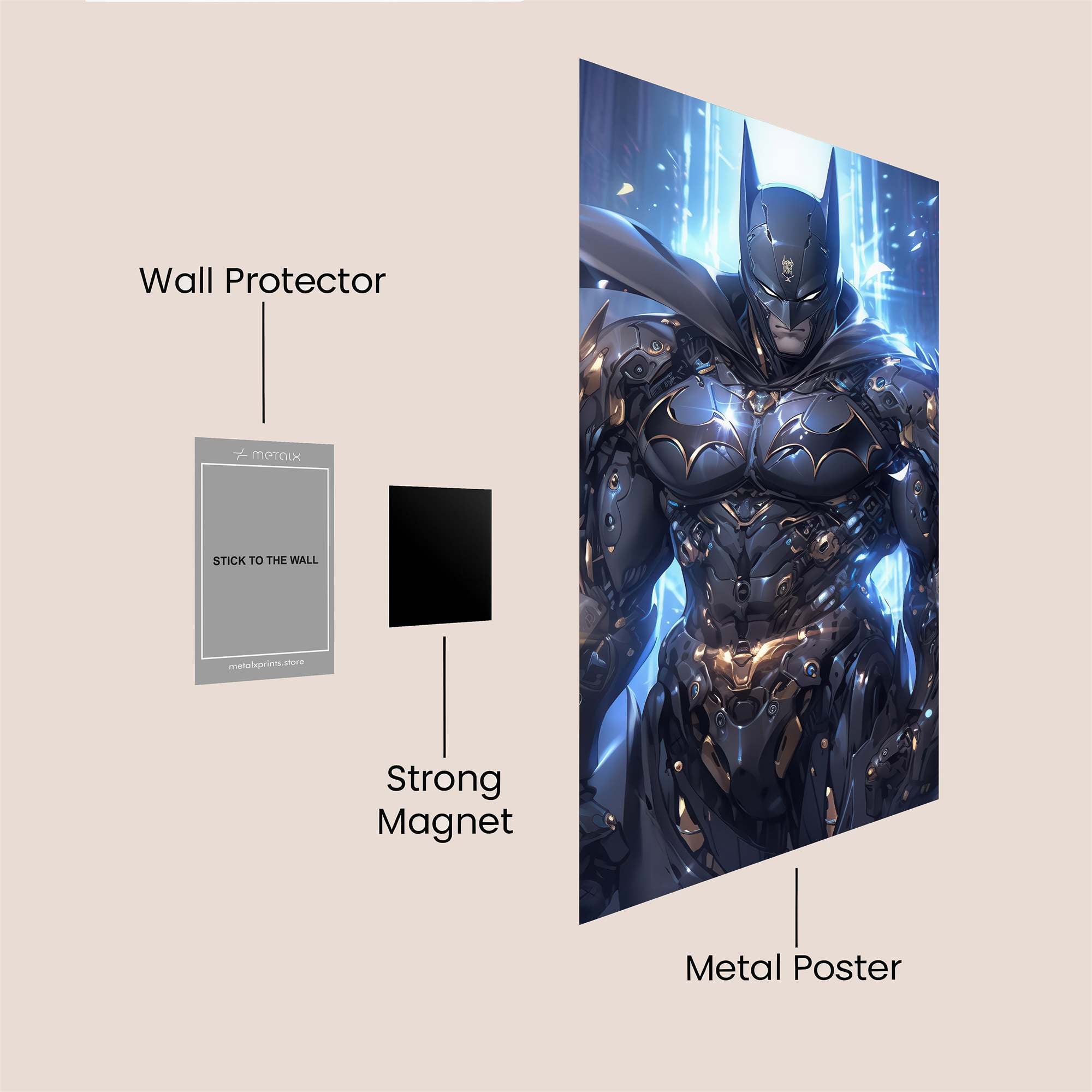 Batman Brilliance Safe Wall Magnetic / M