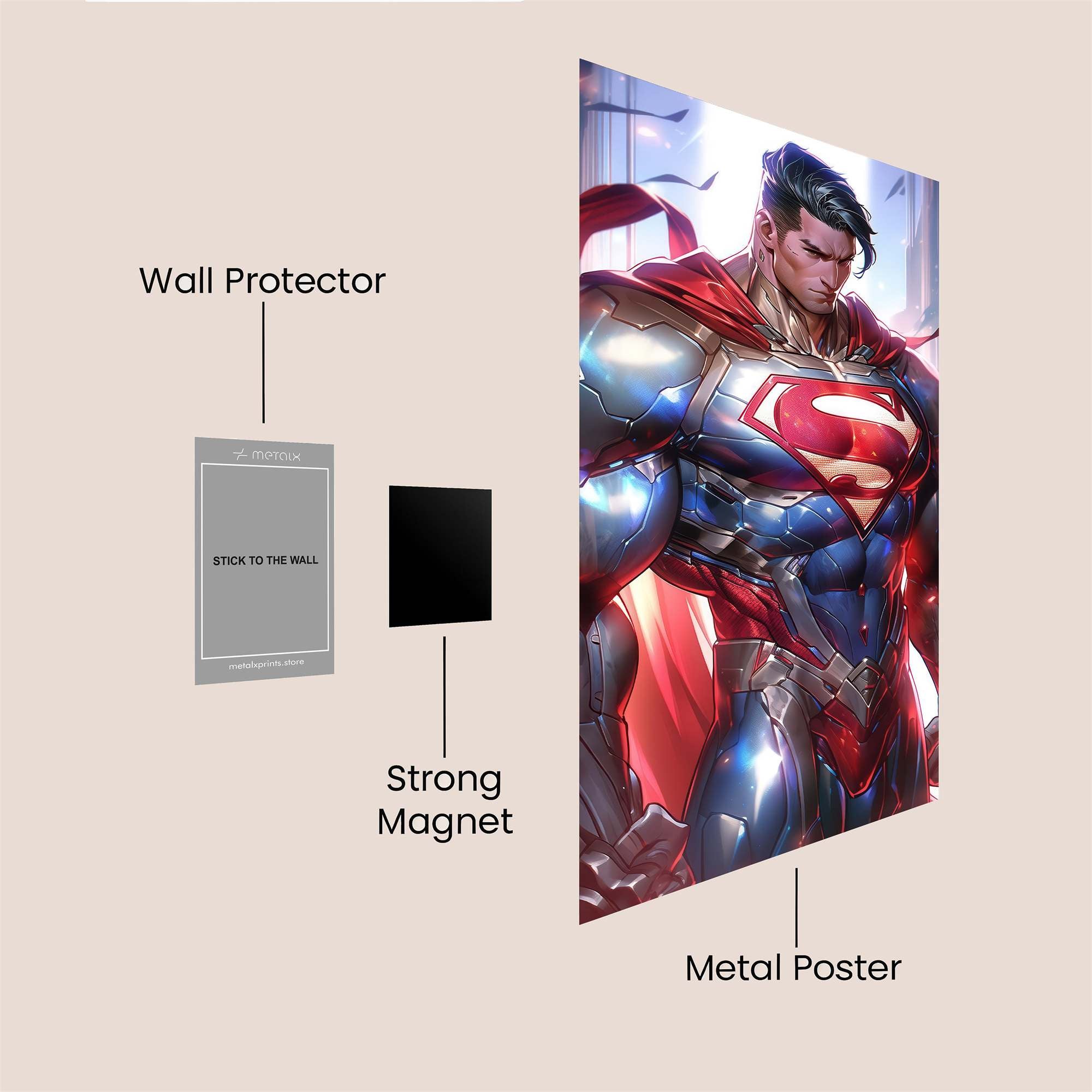 Superman Valor Safe Wall Magnetic / M