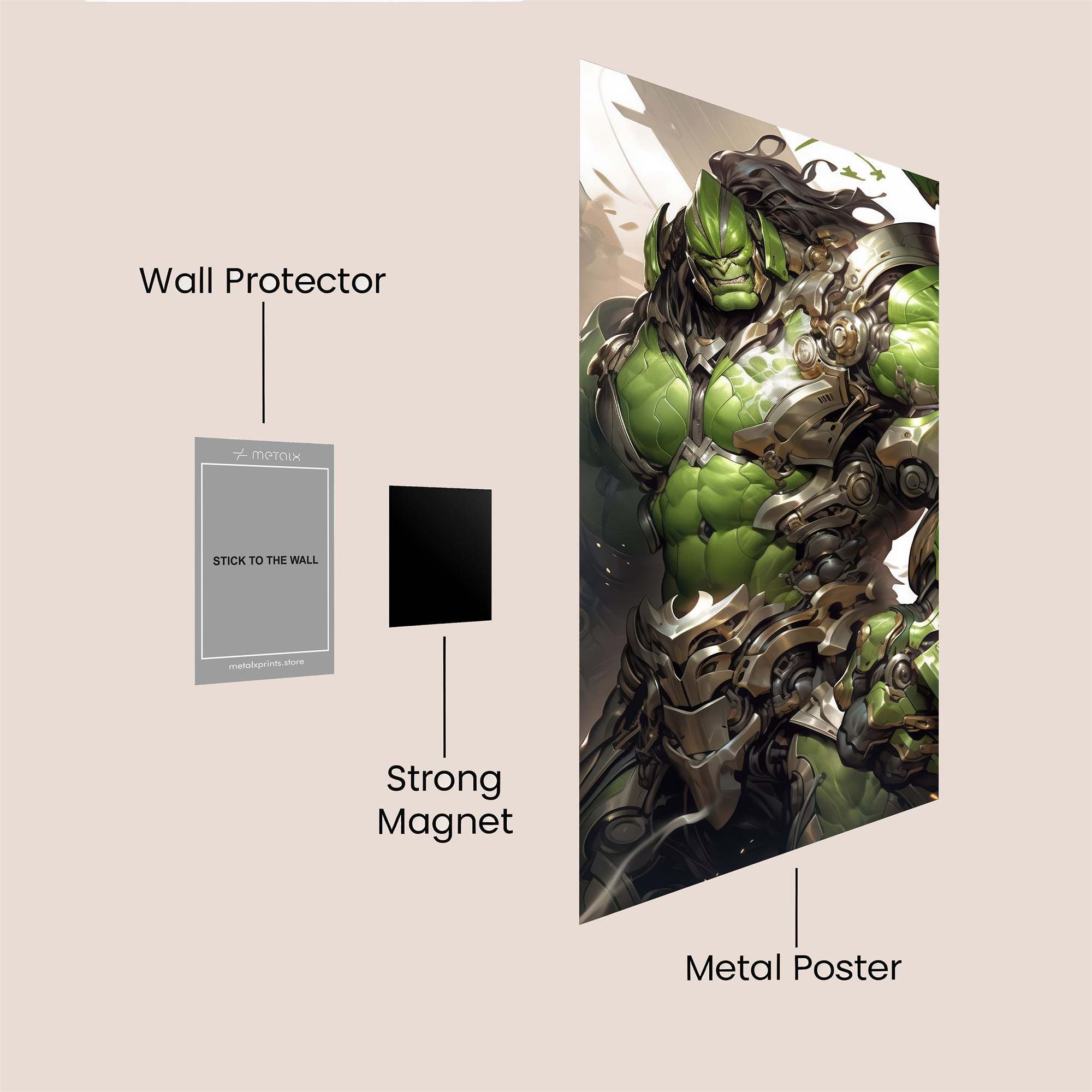 Green Titan Safe Wall Magnetic / M