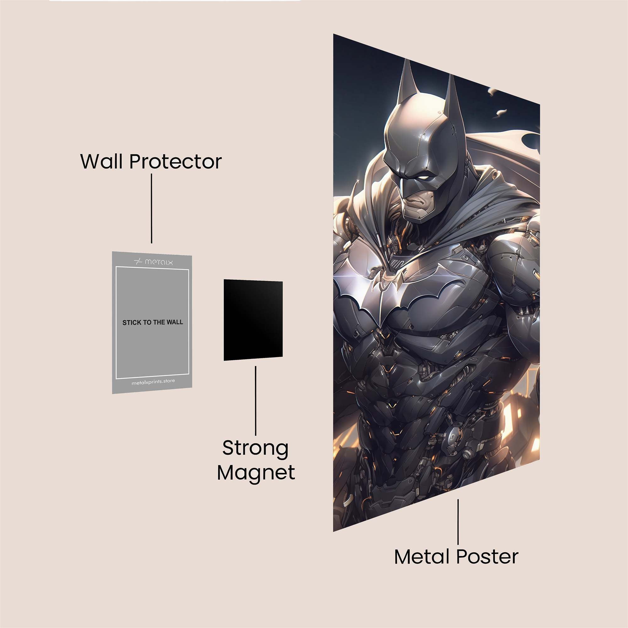 Batman Vigilant Safe Wall Magnetic / M