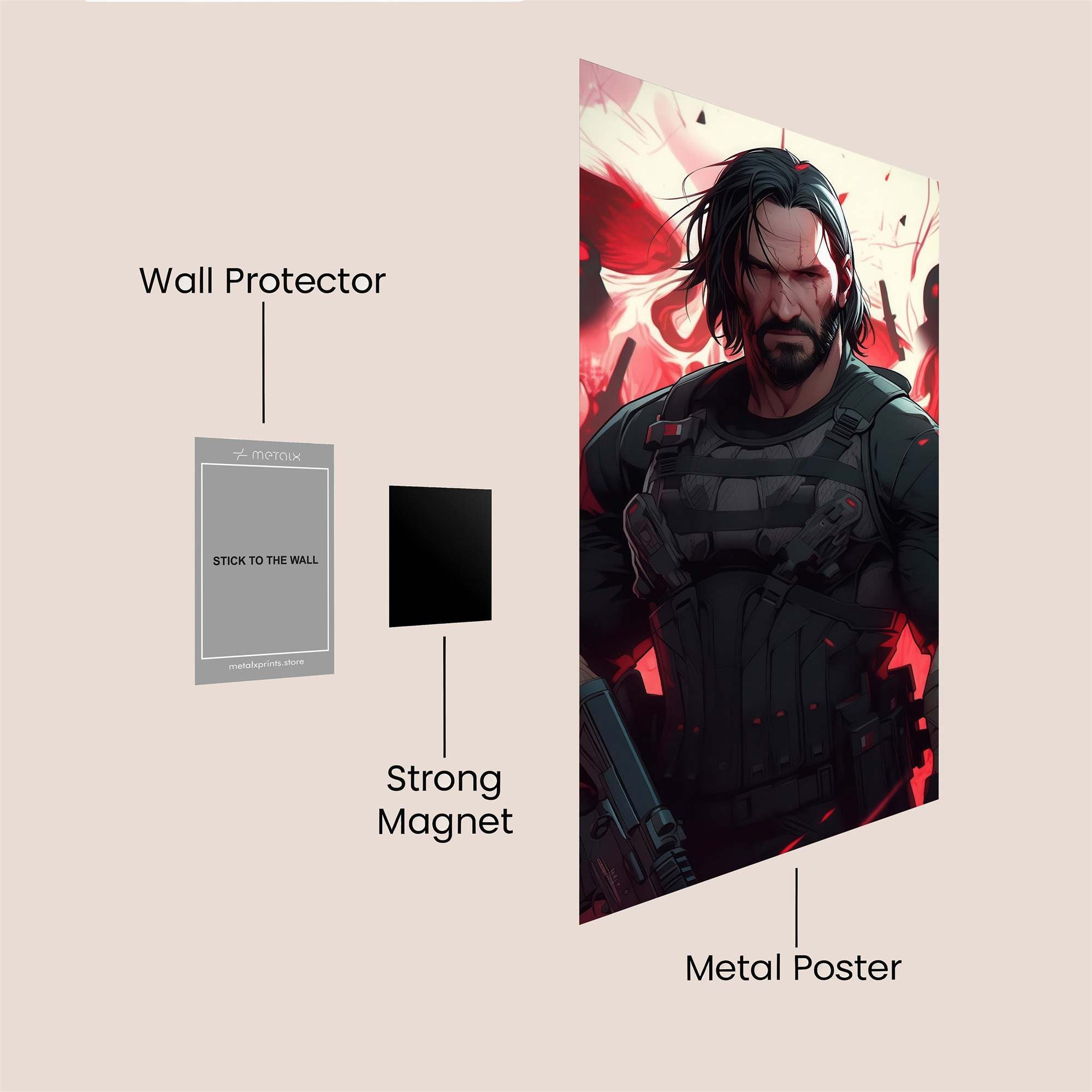 Warrior Inferno Safe Wall Magnetic / M