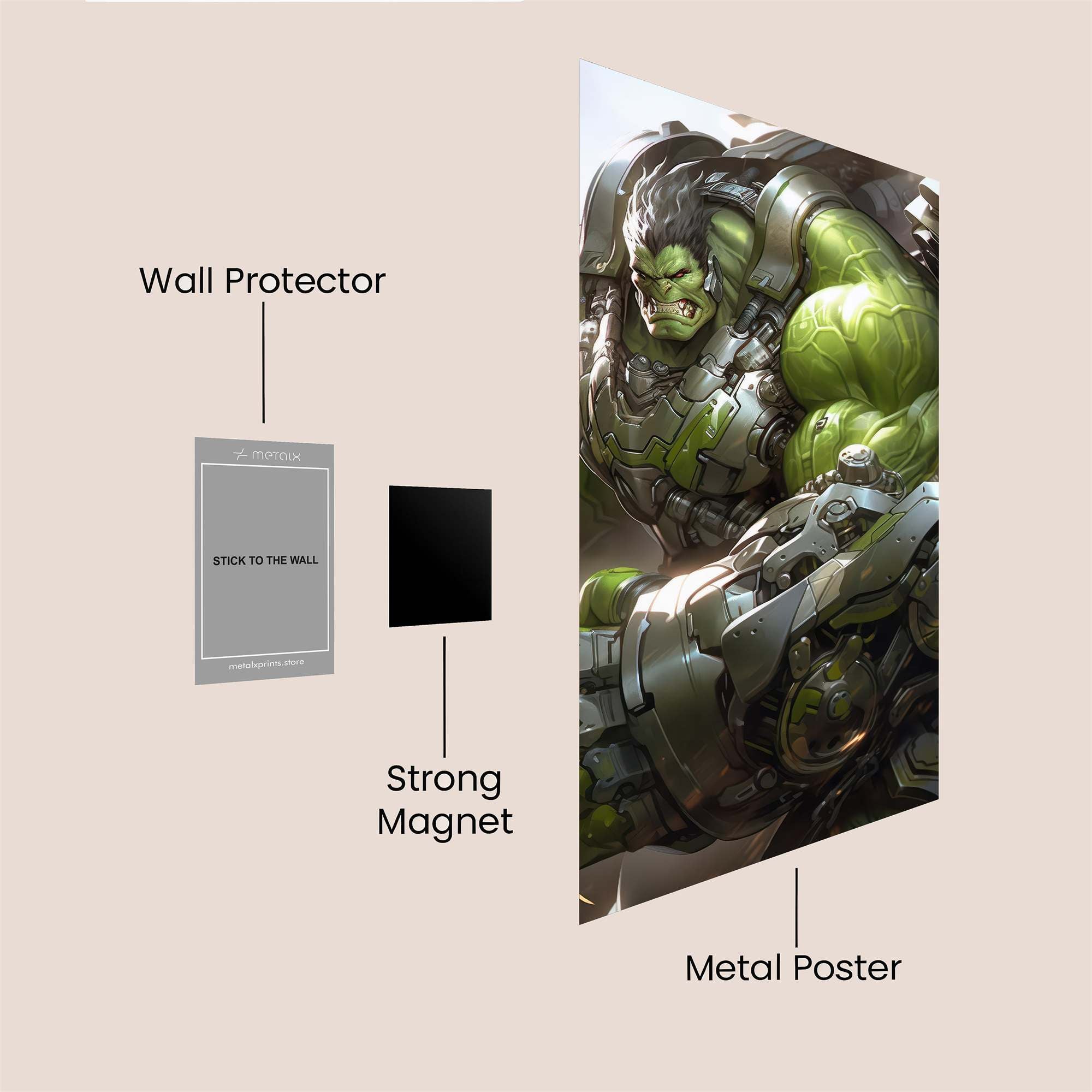 Hulk Powerstorm Safe Wall Magnetic / M
