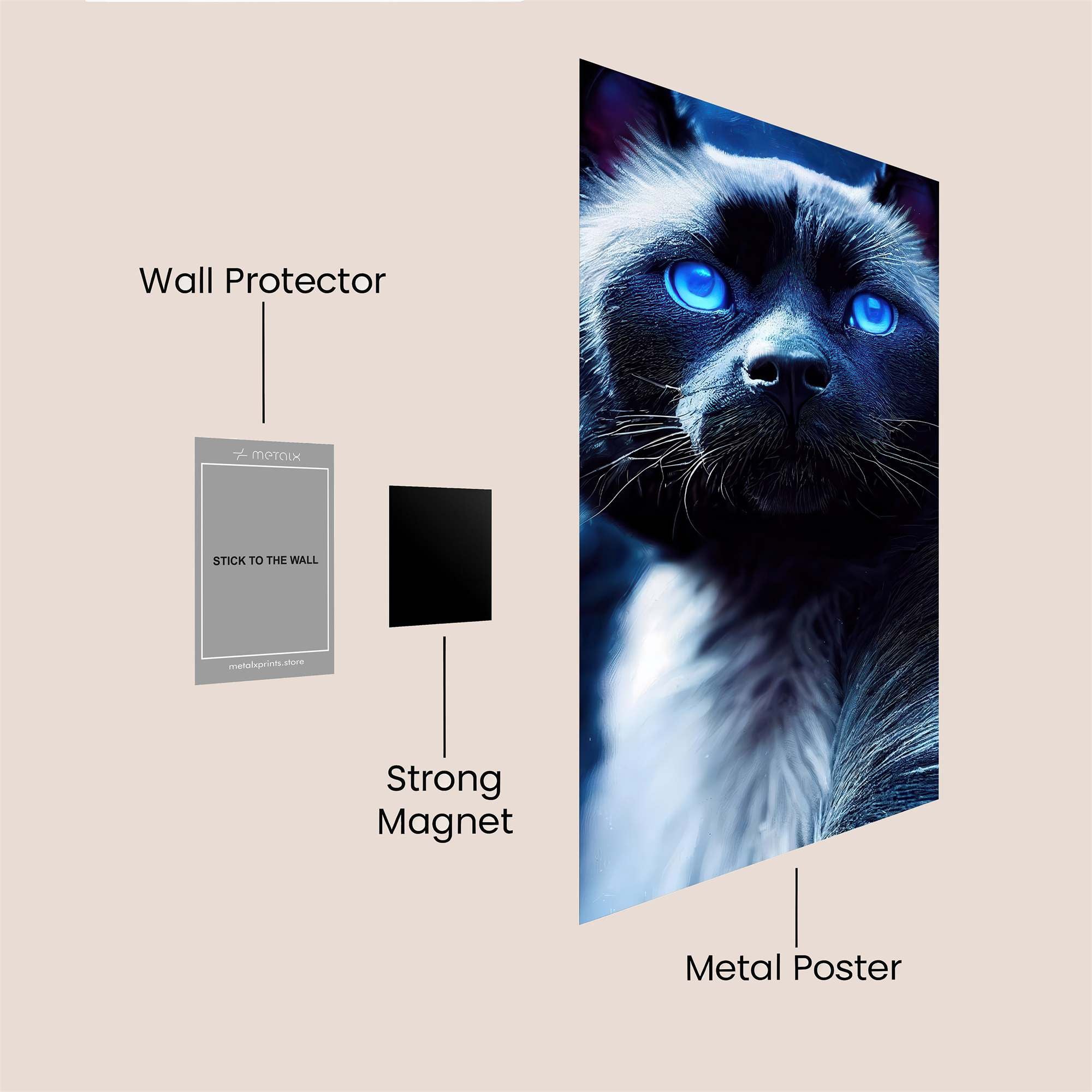 Mystic Gaze Safe Wall Magnetic / M