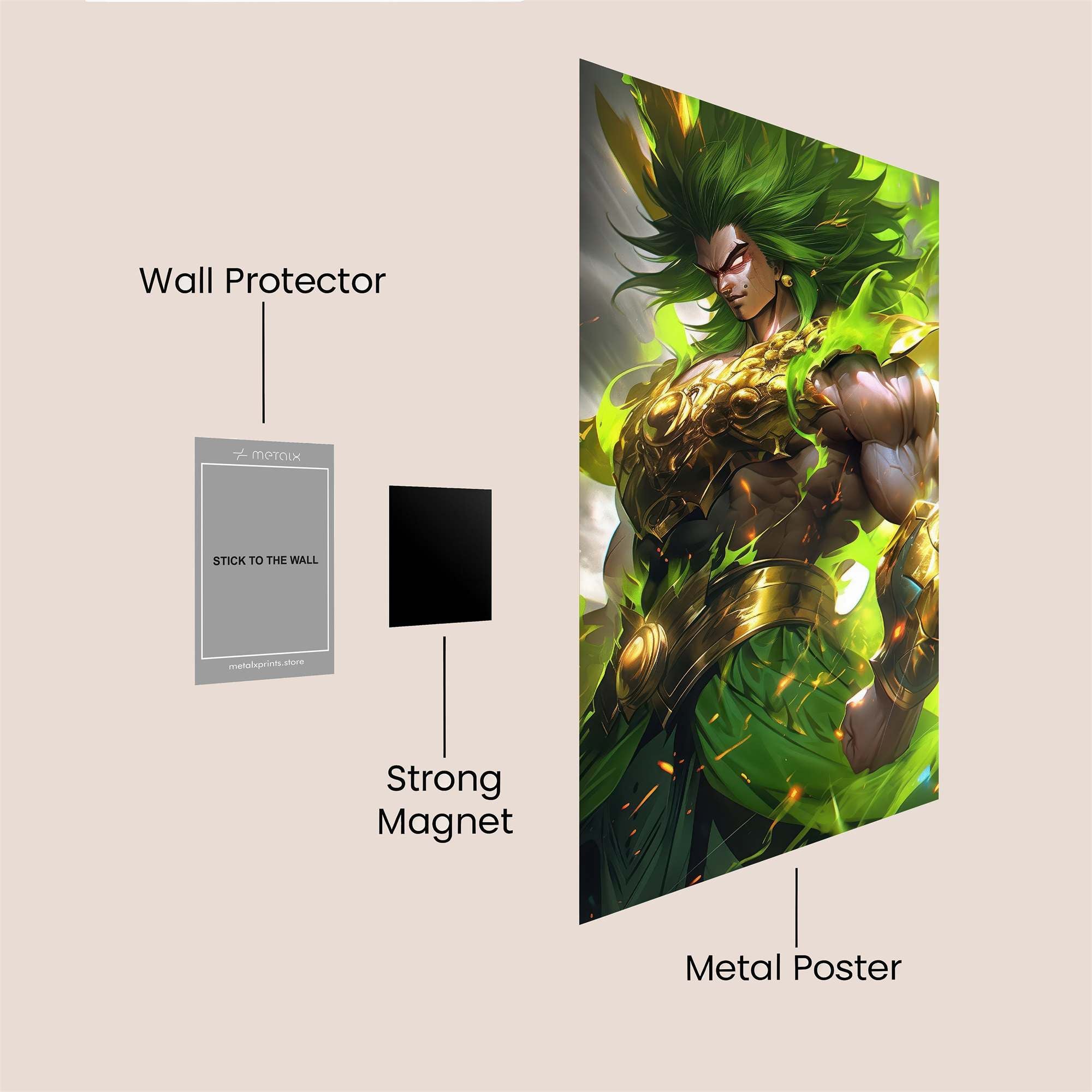 Broly Verdance Safe Wall Magnetic / M