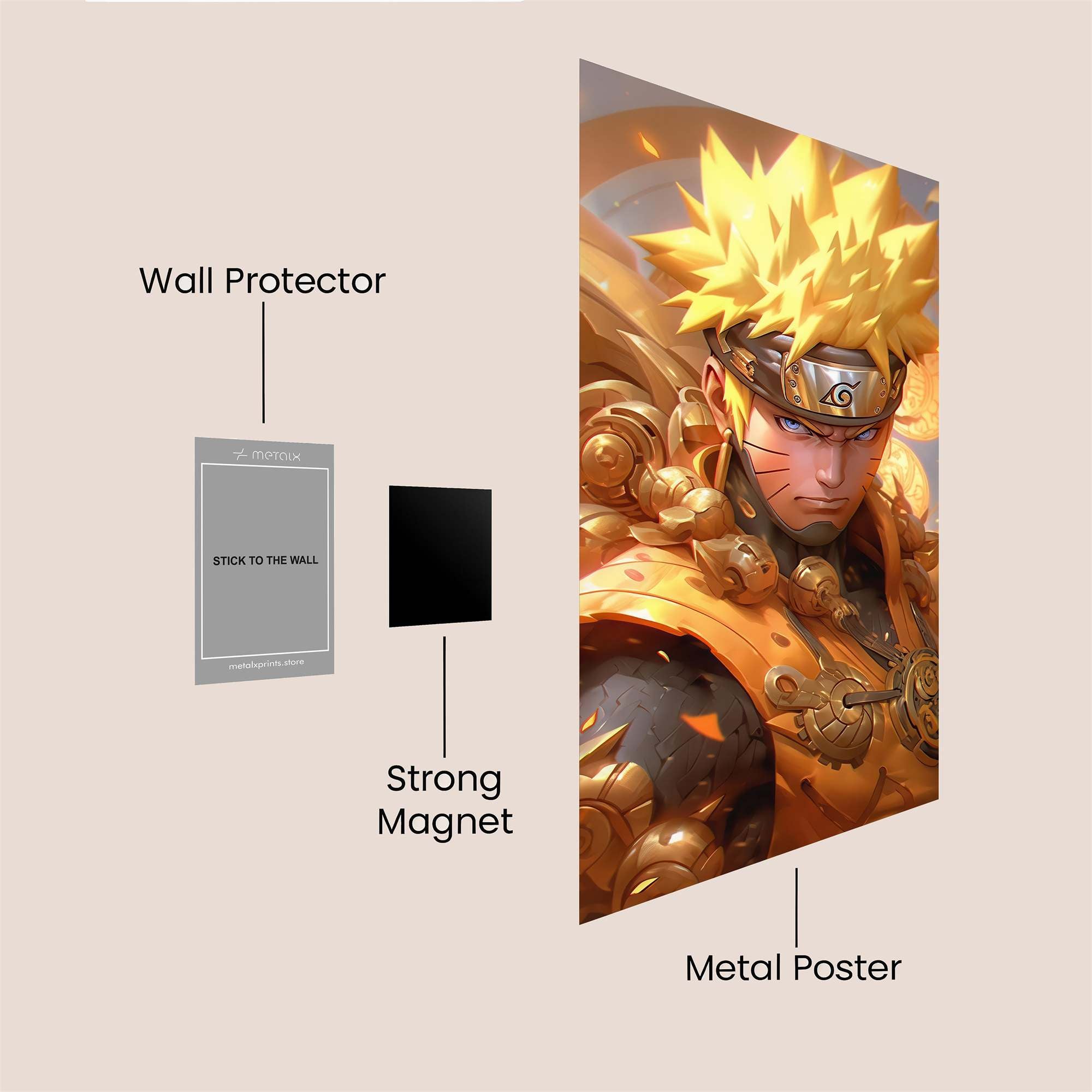 Naruto Radiance Safe Wall Magnetic / M