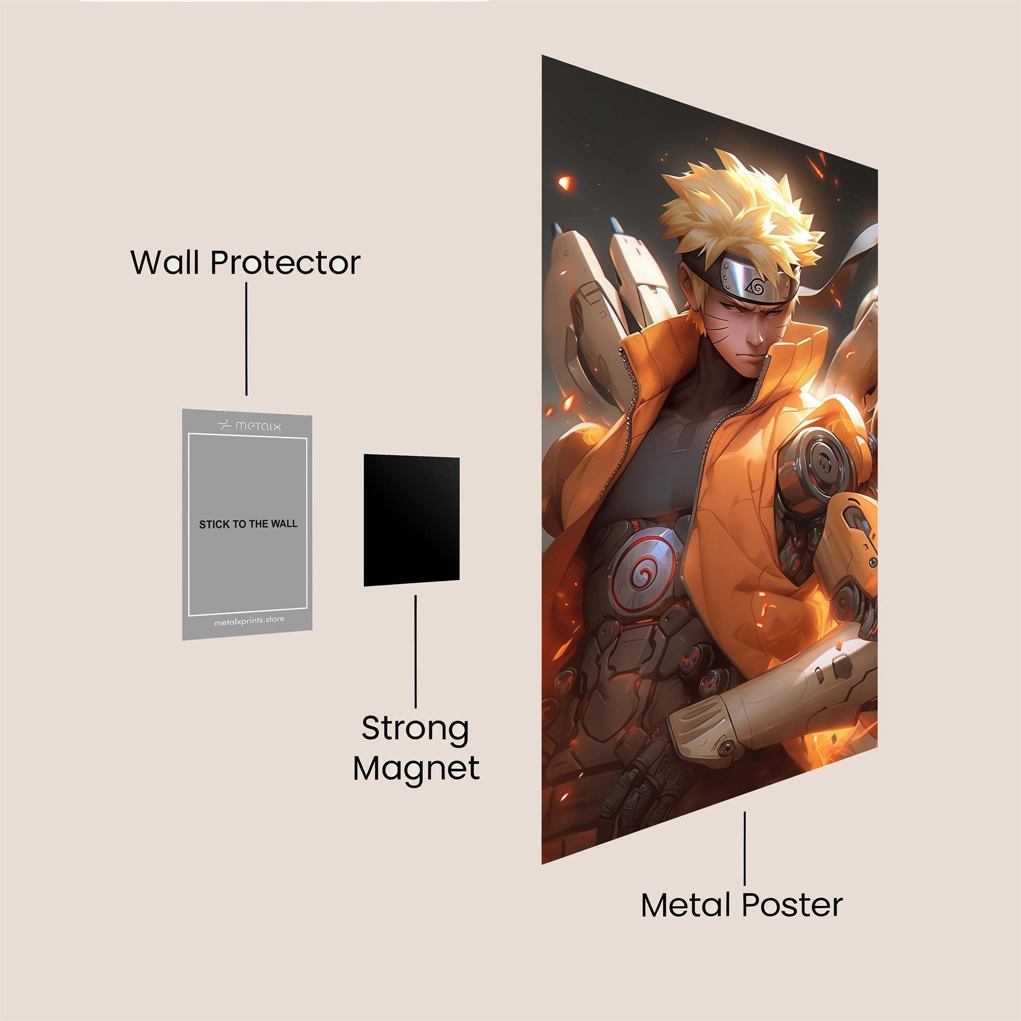 Naruto Ascension Safe Wall Magnetic / M