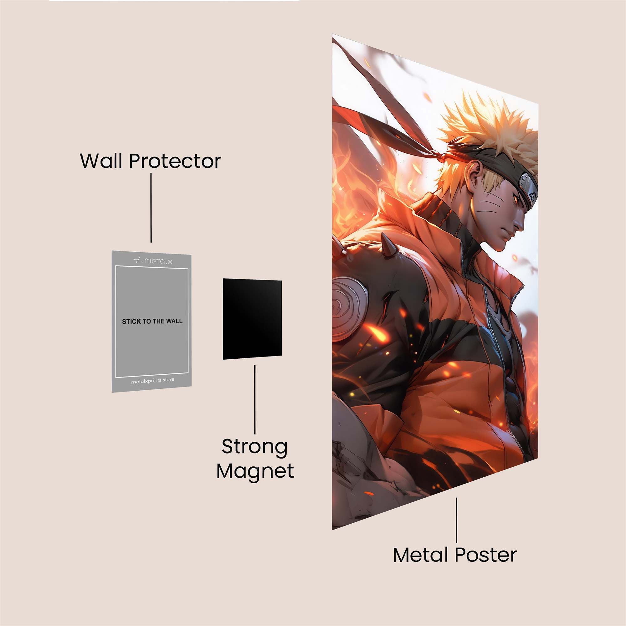 Naruto Blaze Safe Wall Magnetic / M