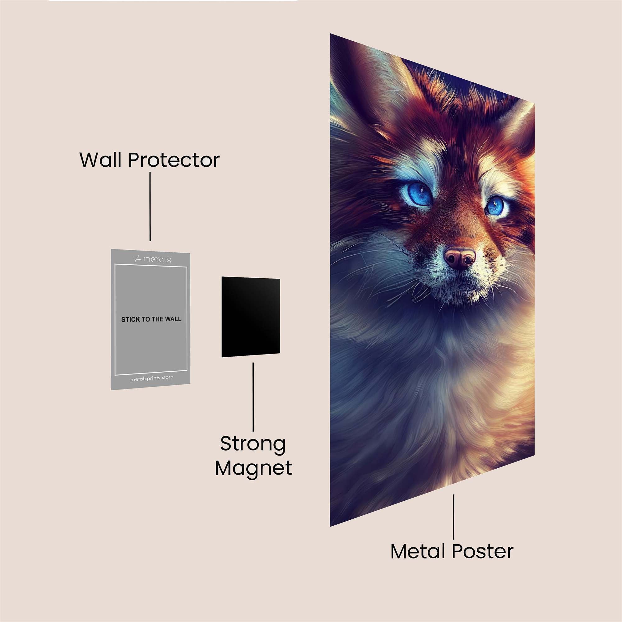 Ethereal Gaze Safe Wall Magnetic / M