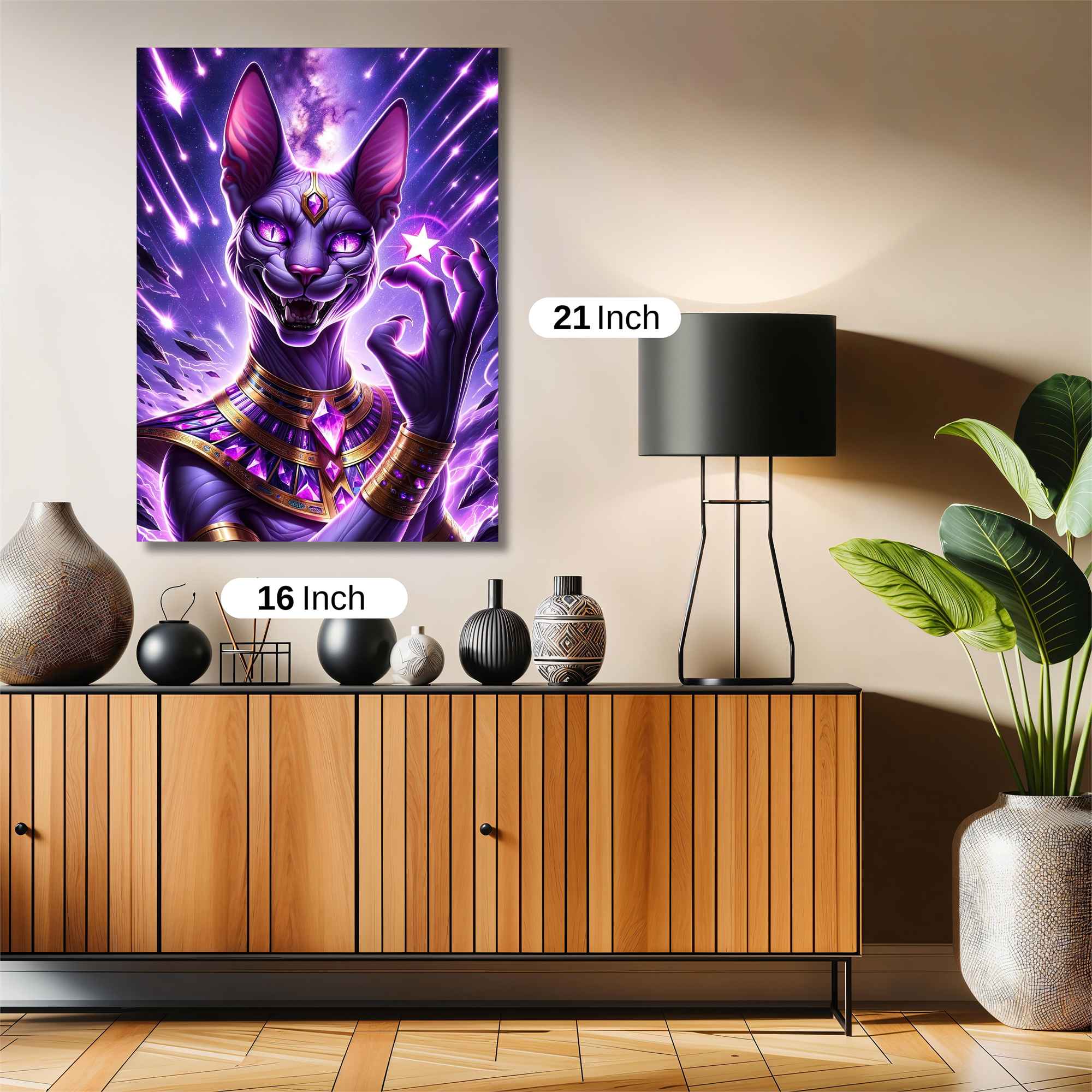 Cosmic Feline Safe Wall Magnetic / M