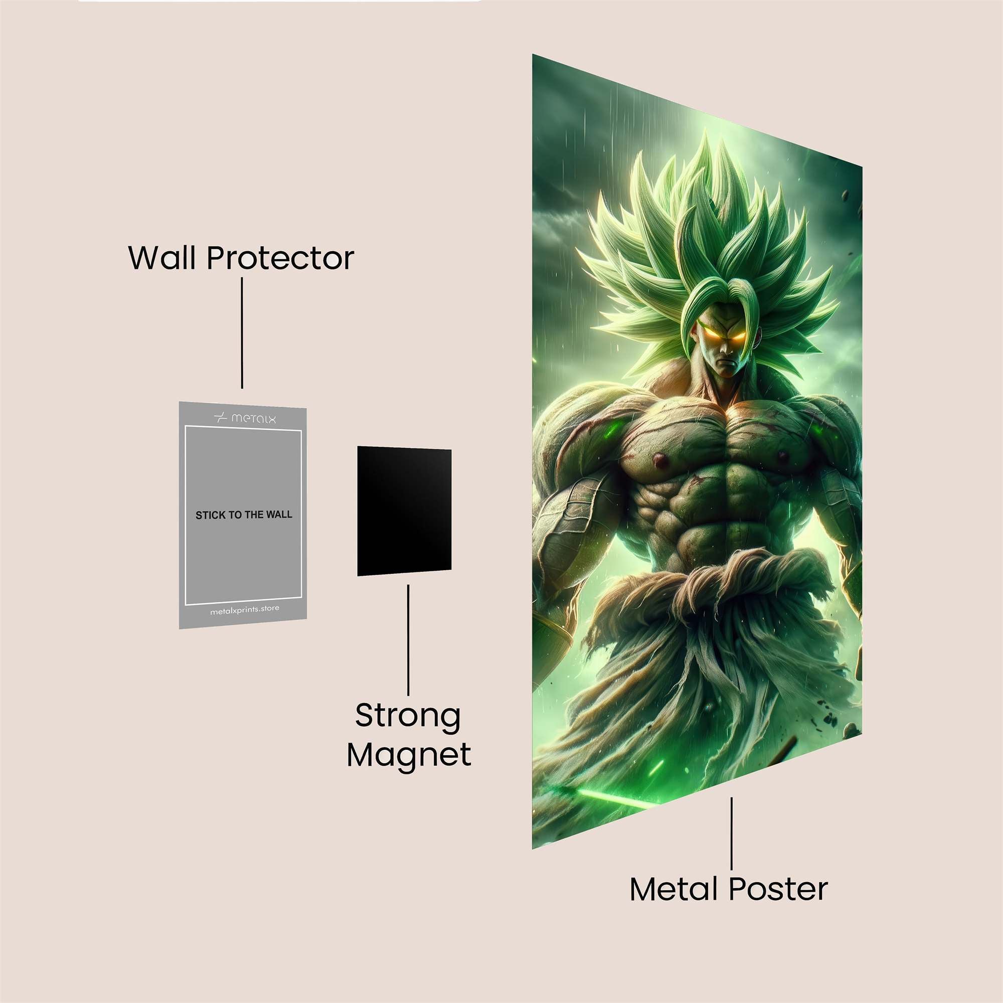 Broly Verdantburst Safe Wall Magnetic / M