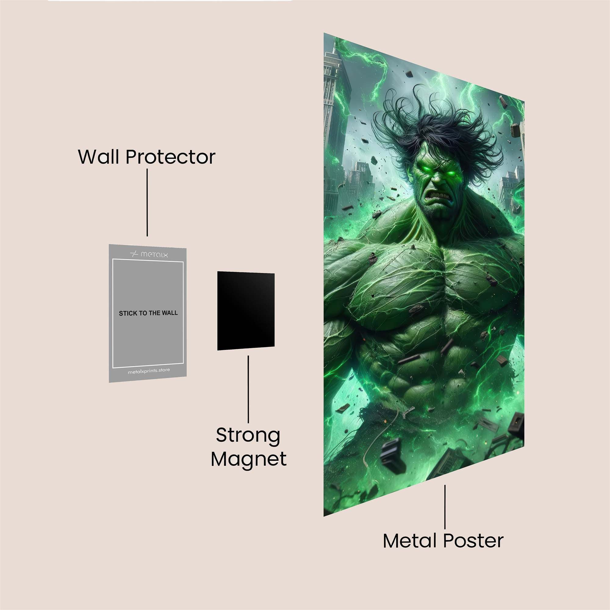 Hulk Eruption Safe Wall Magnetic / M