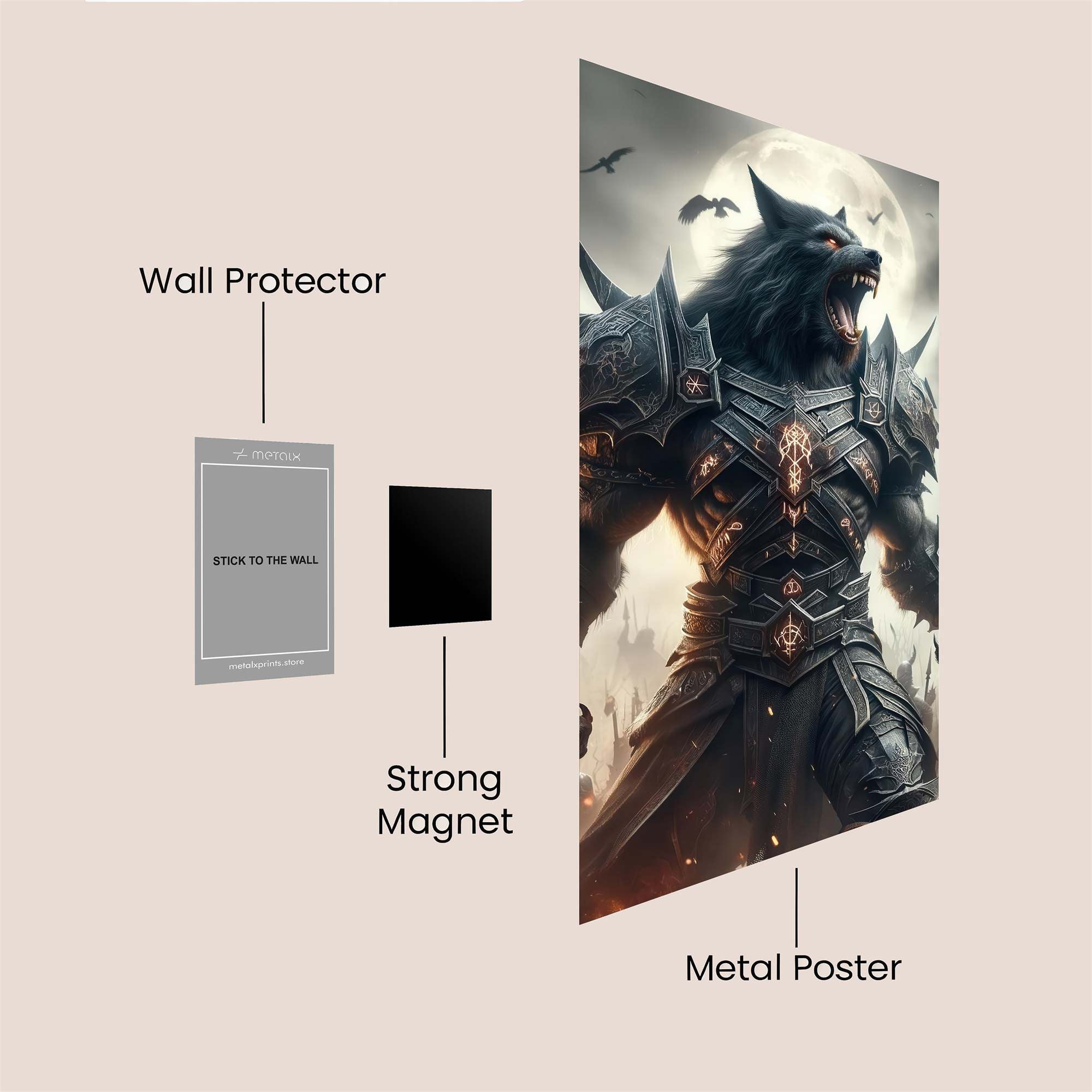Lycan Fury Safe Wall Magnetic / M
