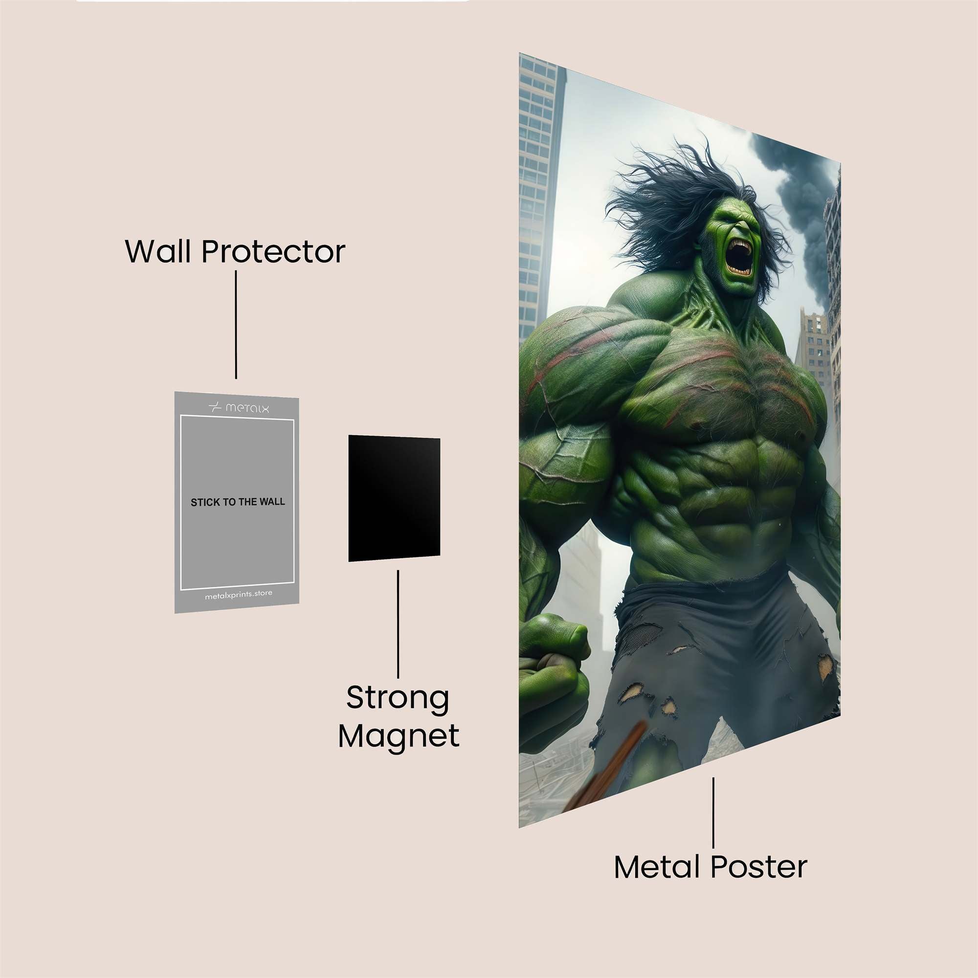 Hulk Havoc Safe Wall Magnetic / M