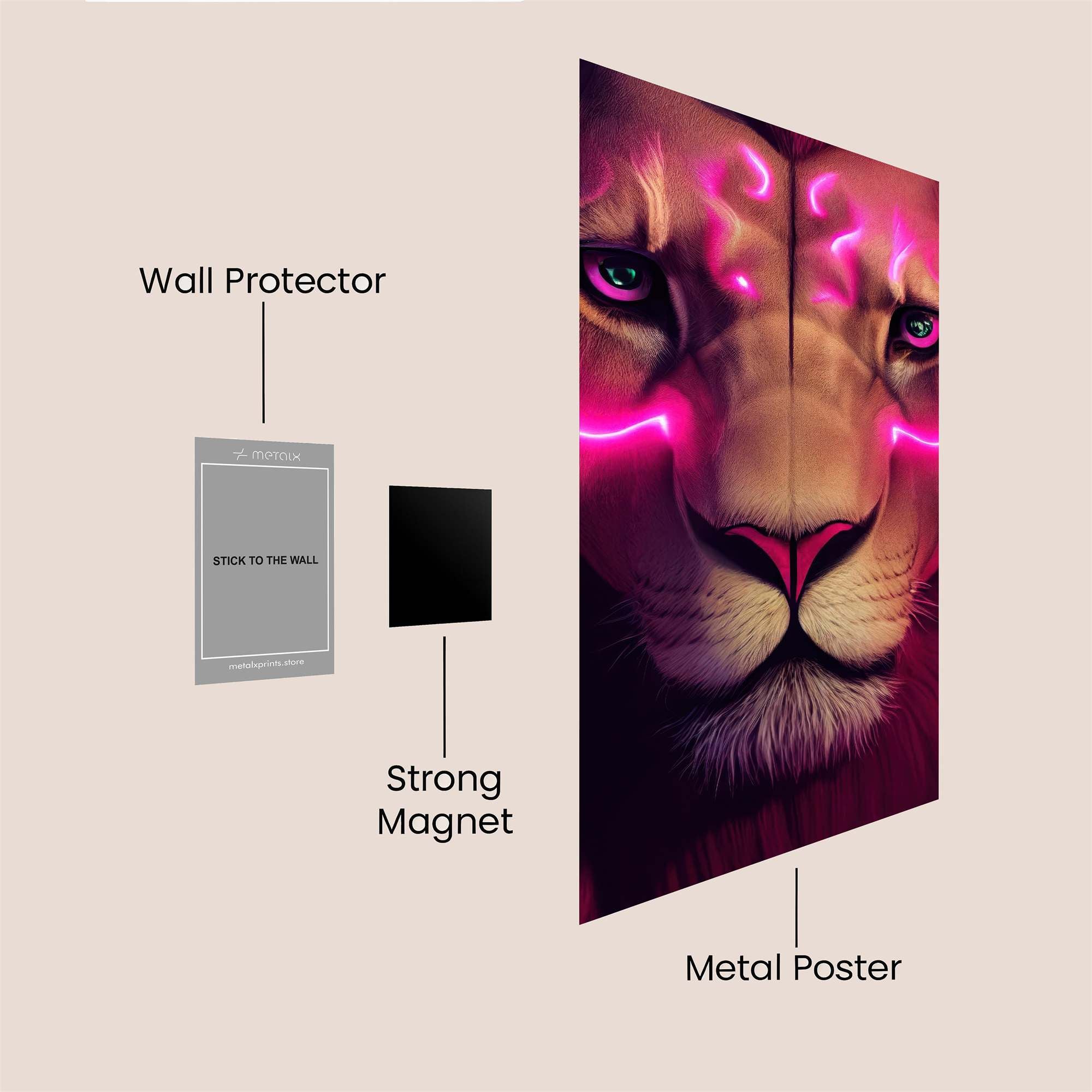 Neon Majesty Safe Wall Magnetic / M