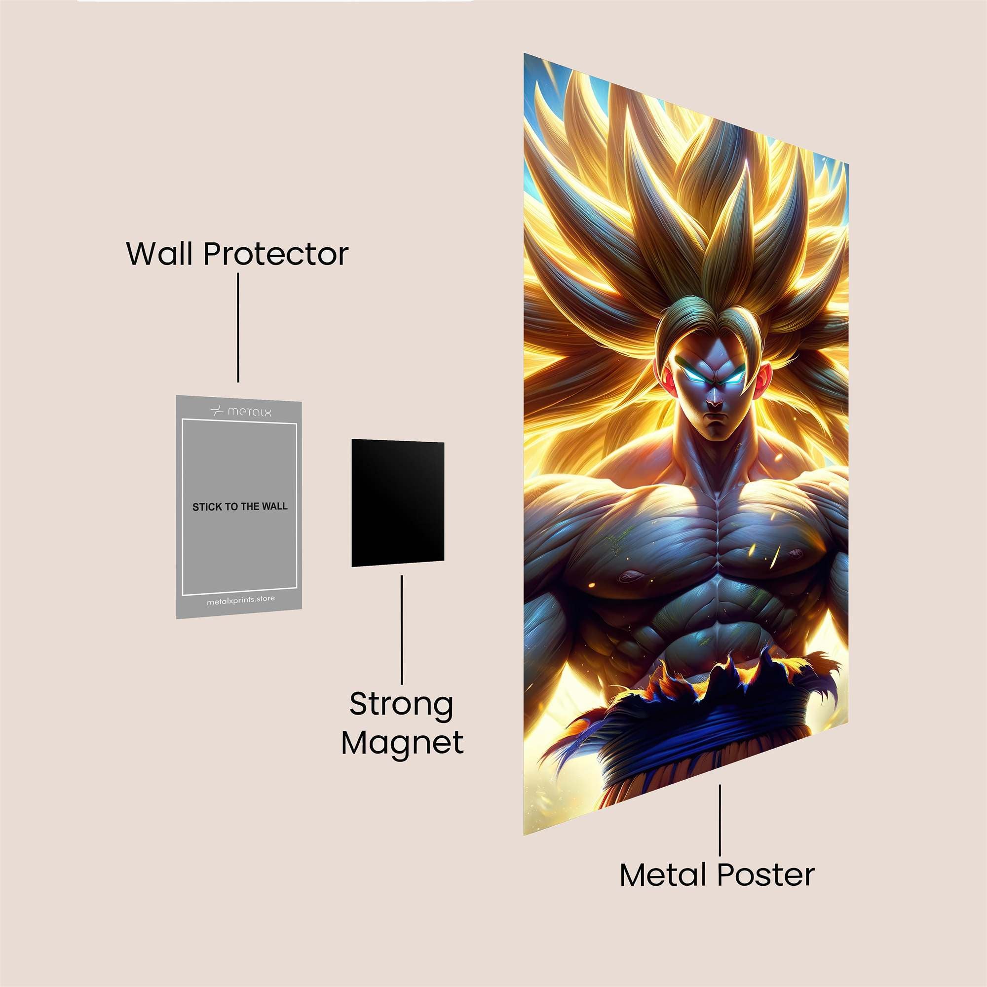 Goku Ascendance Safe Wall Magnetic / M