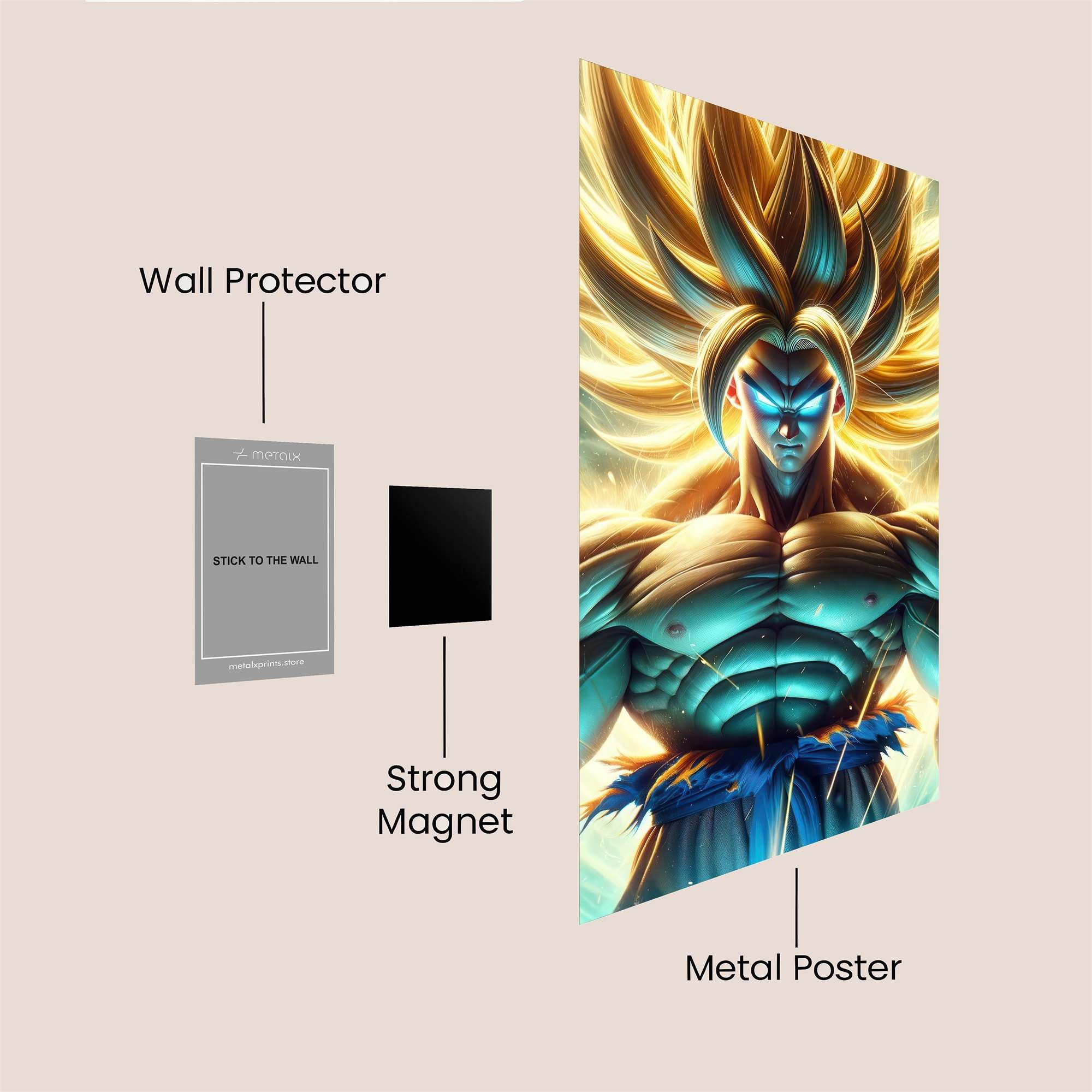 Saiyan Luminescence Safe Wall Magnetic / M