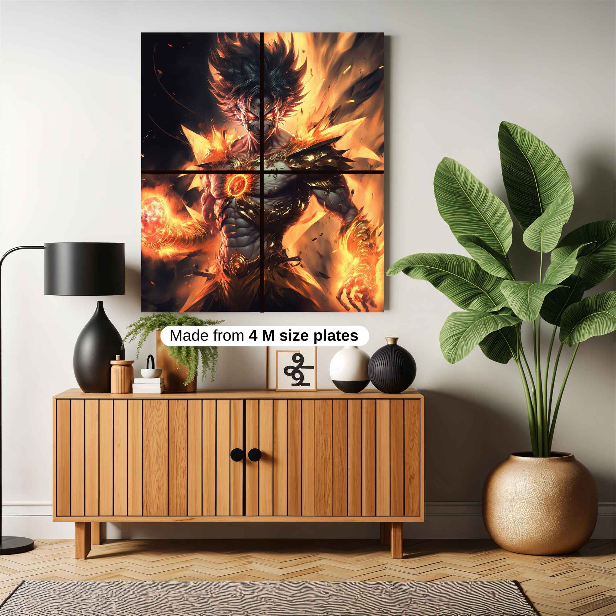 Flame Warrior Safe Wall Magnetic / M