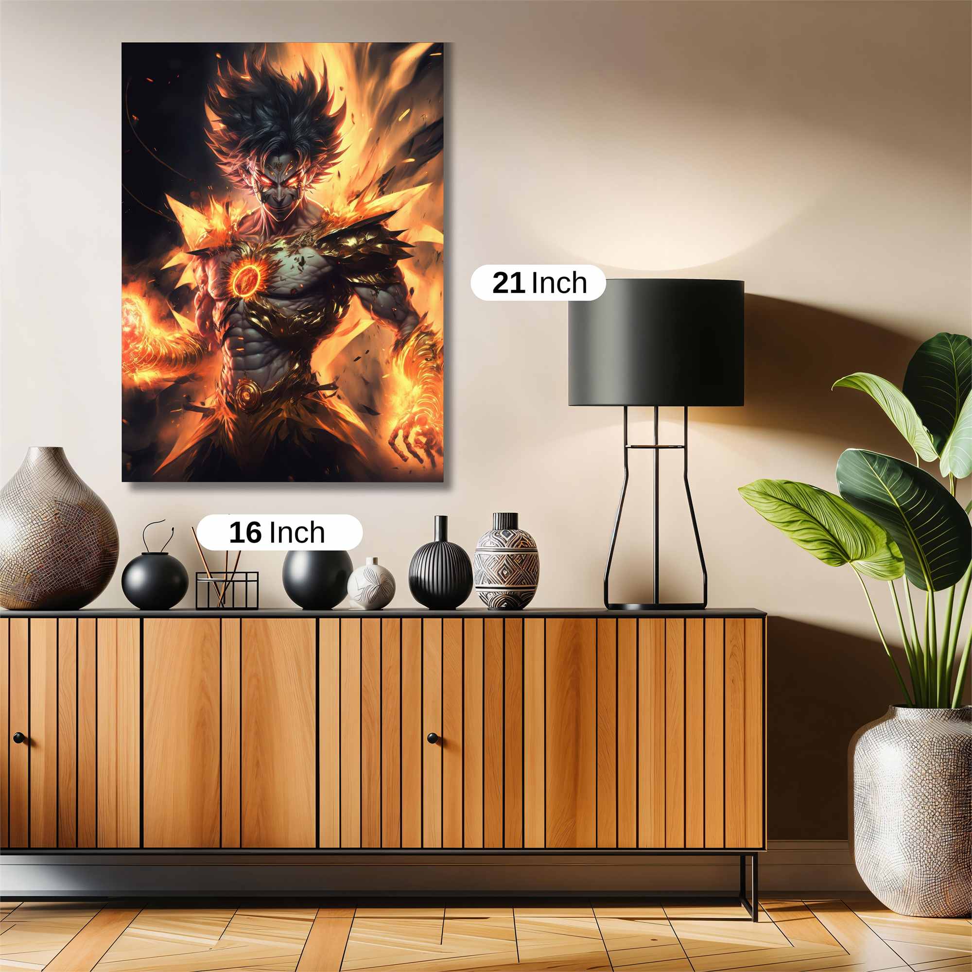 Flame Warrior Safe Wall Magnetic / M