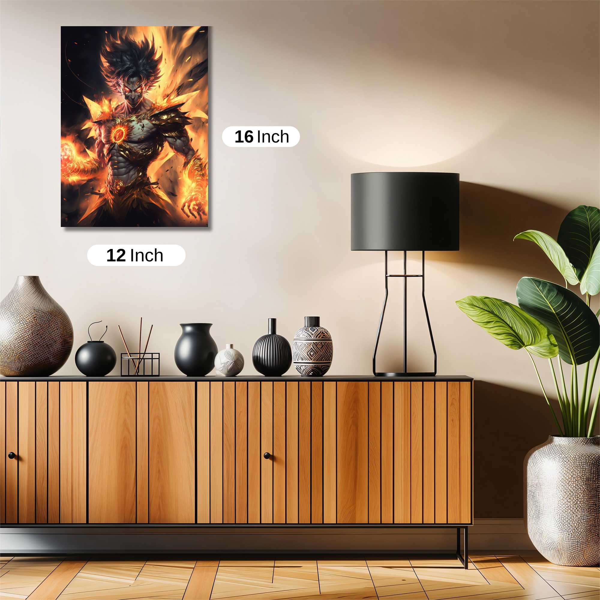 Flame Warrior Safe Wall Magnetic / M