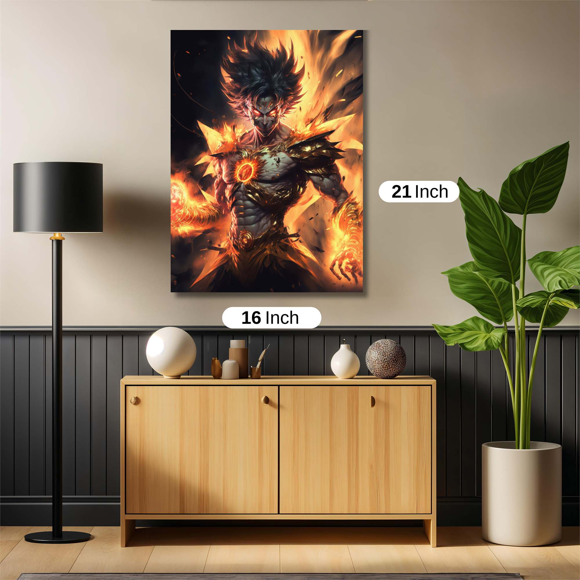 Flame Warrior Safe Wall Magnetic / M