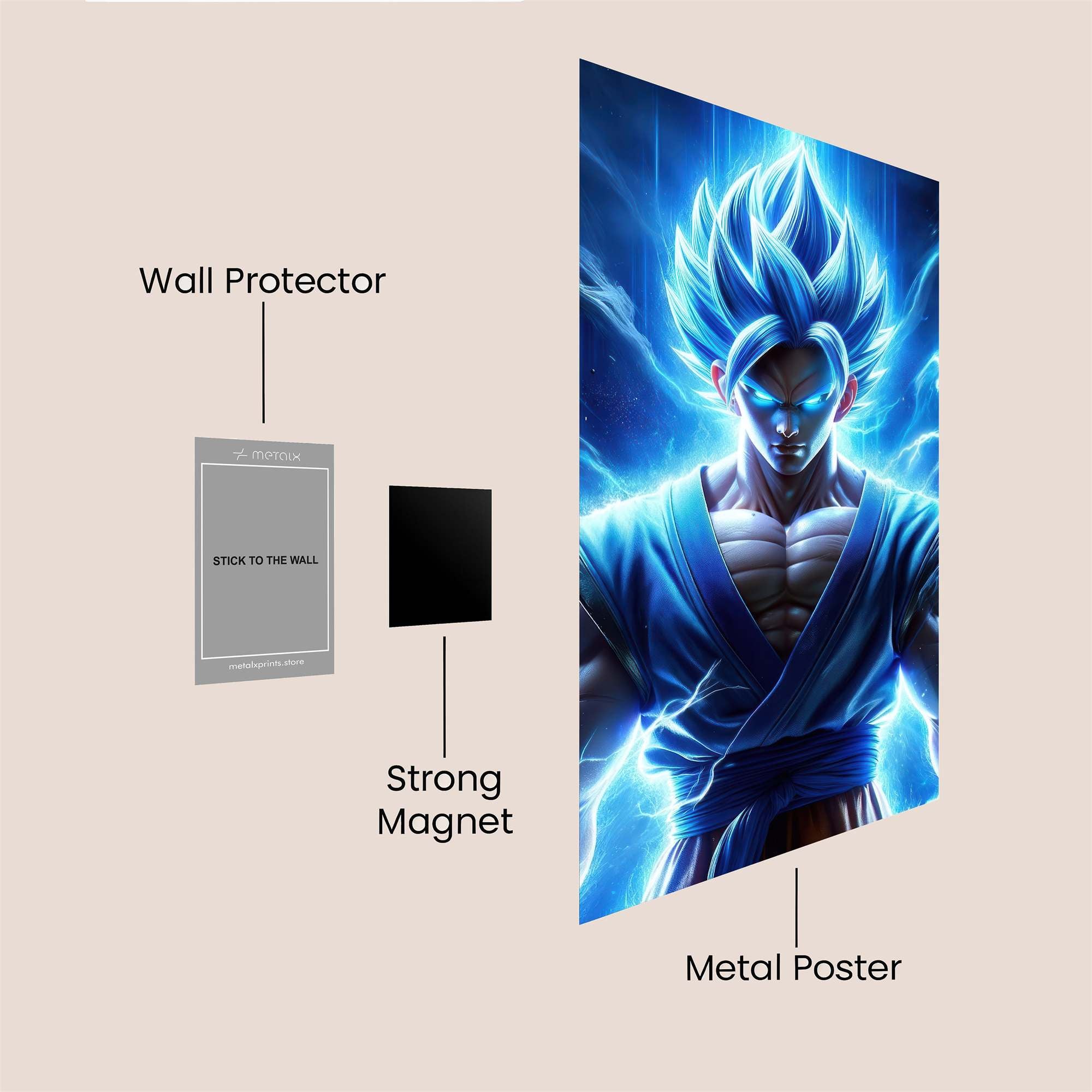 Saiyan Surge Safe Wall Magnetic / M