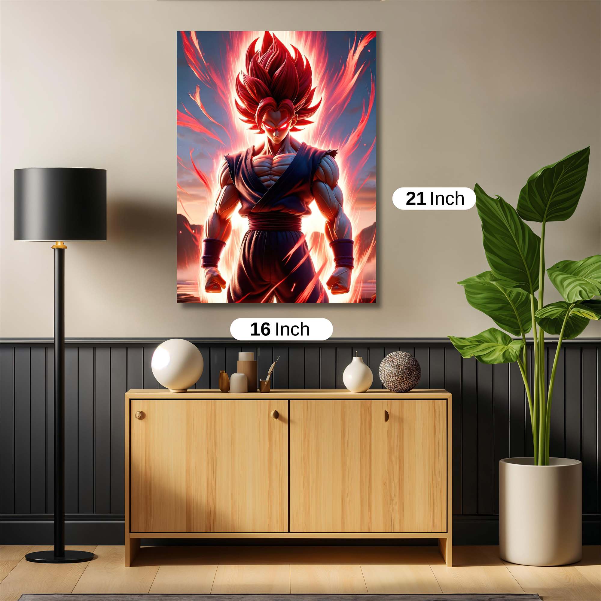 Saiyan Fury Safe Wall Magnetic / M