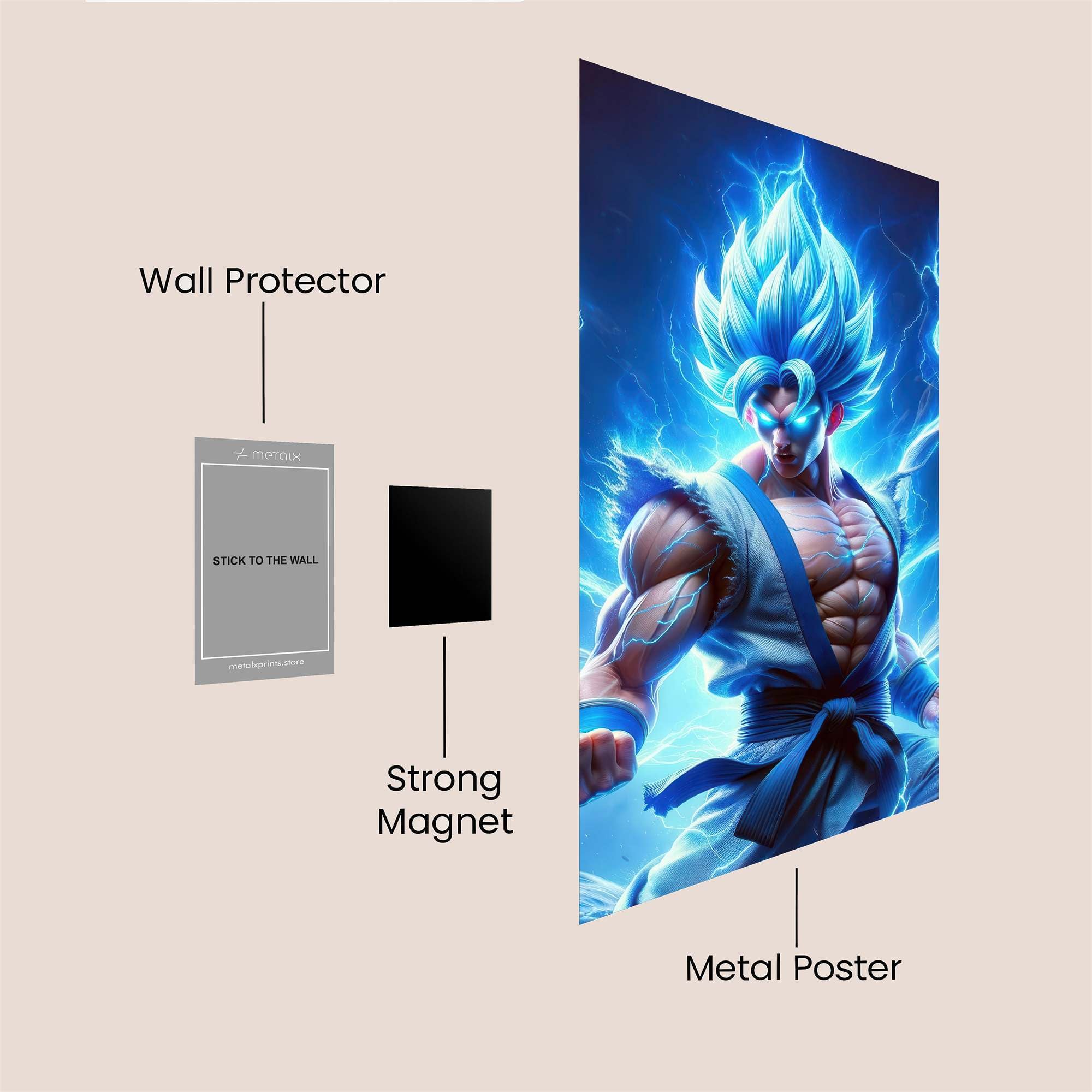 Saiyan Surge Safe Wall Magnetic / M
